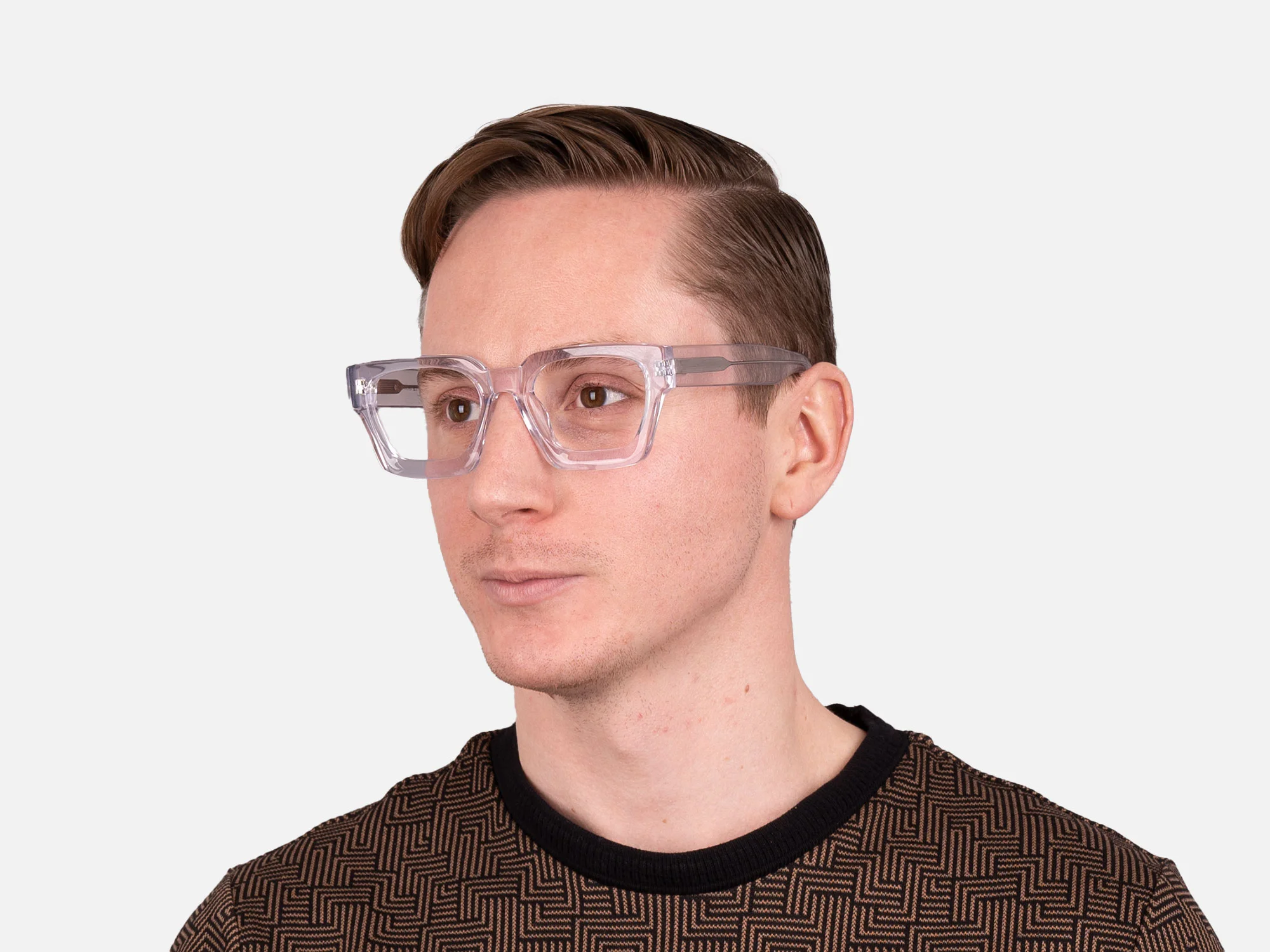 Clear Square Glasses-42