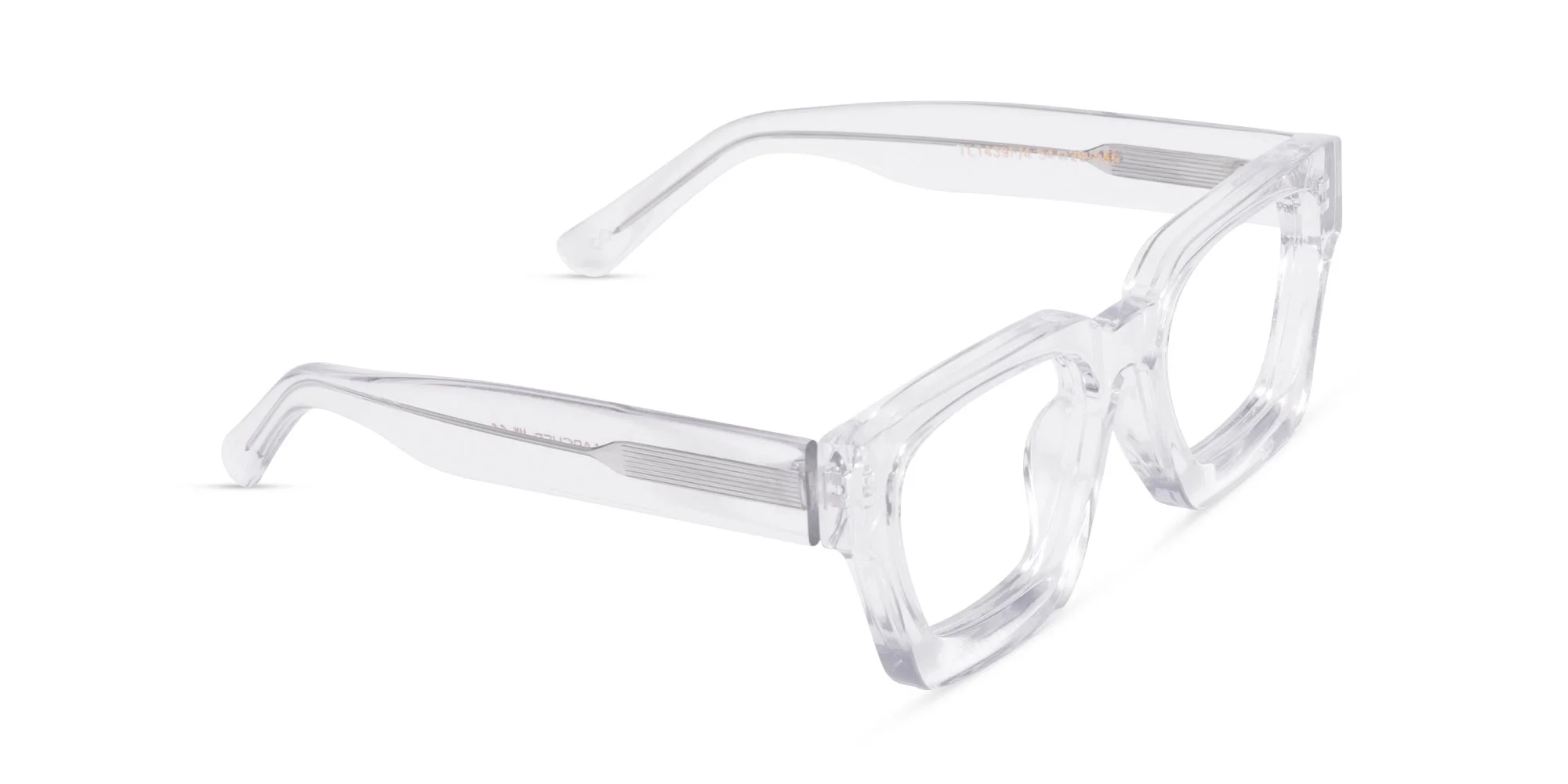 Clear Square Glasses--2