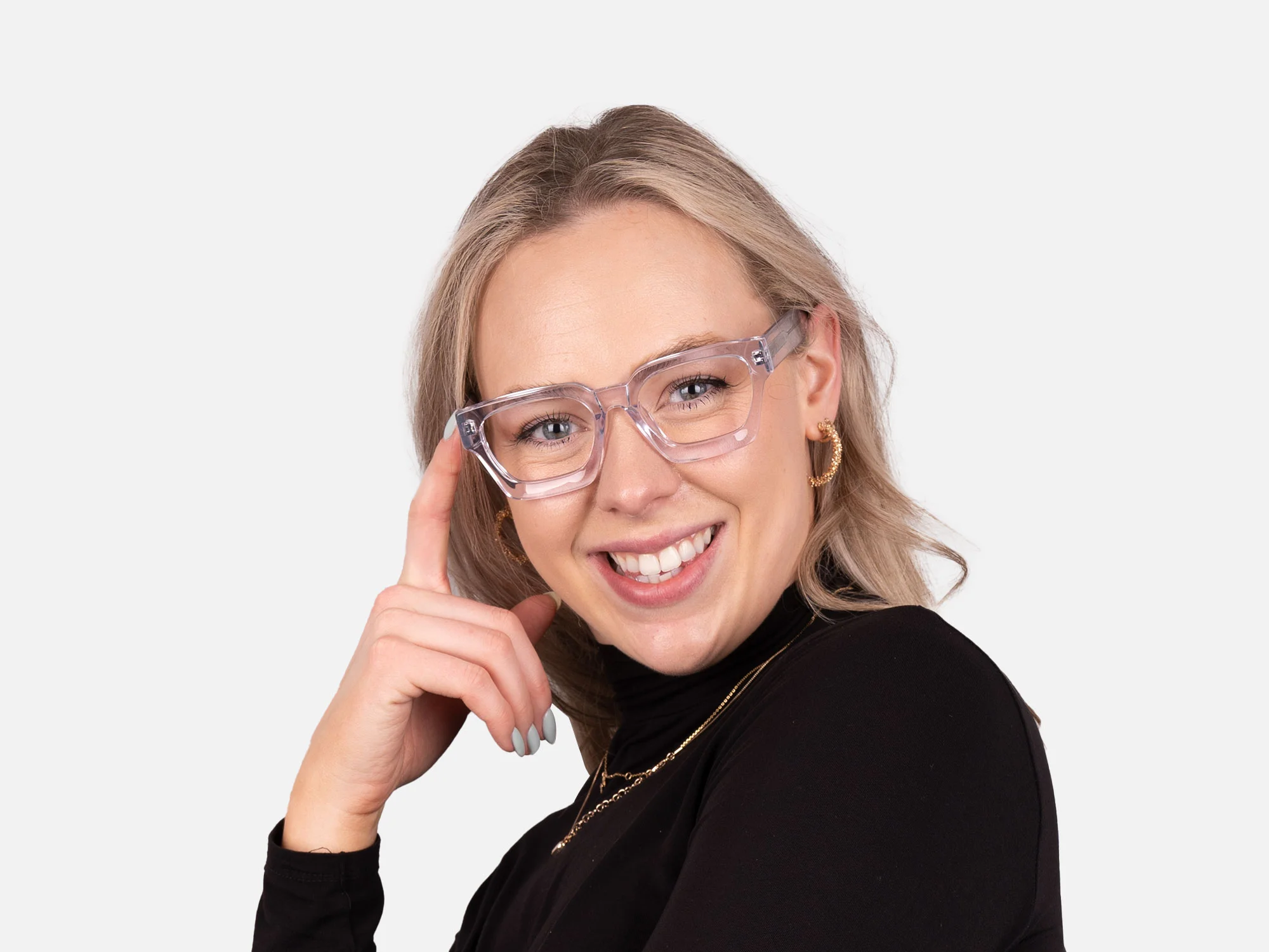 Clear Square Glasses-52