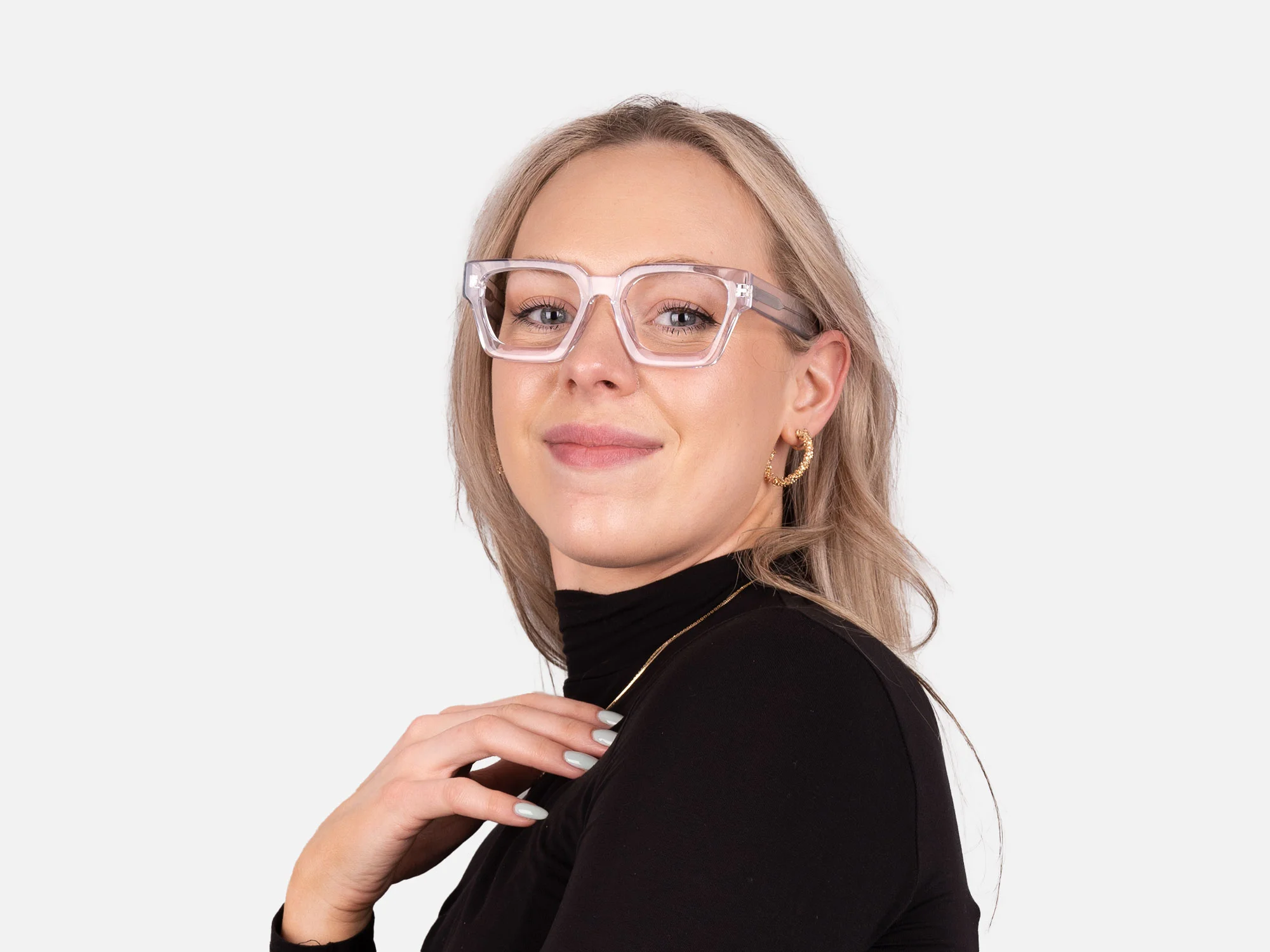 Clear Square Glasses-55
