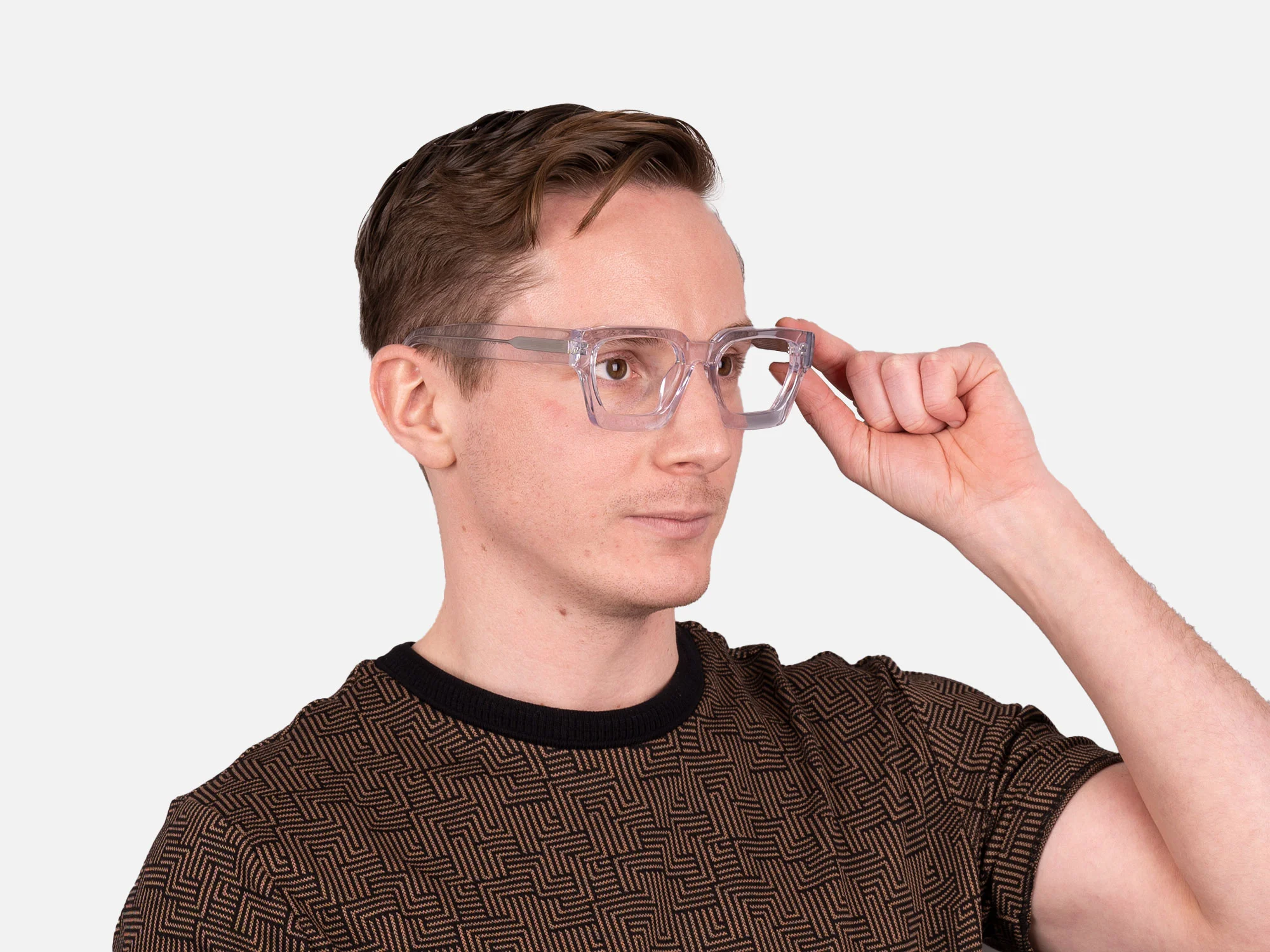 Clear Square Glasses-45
