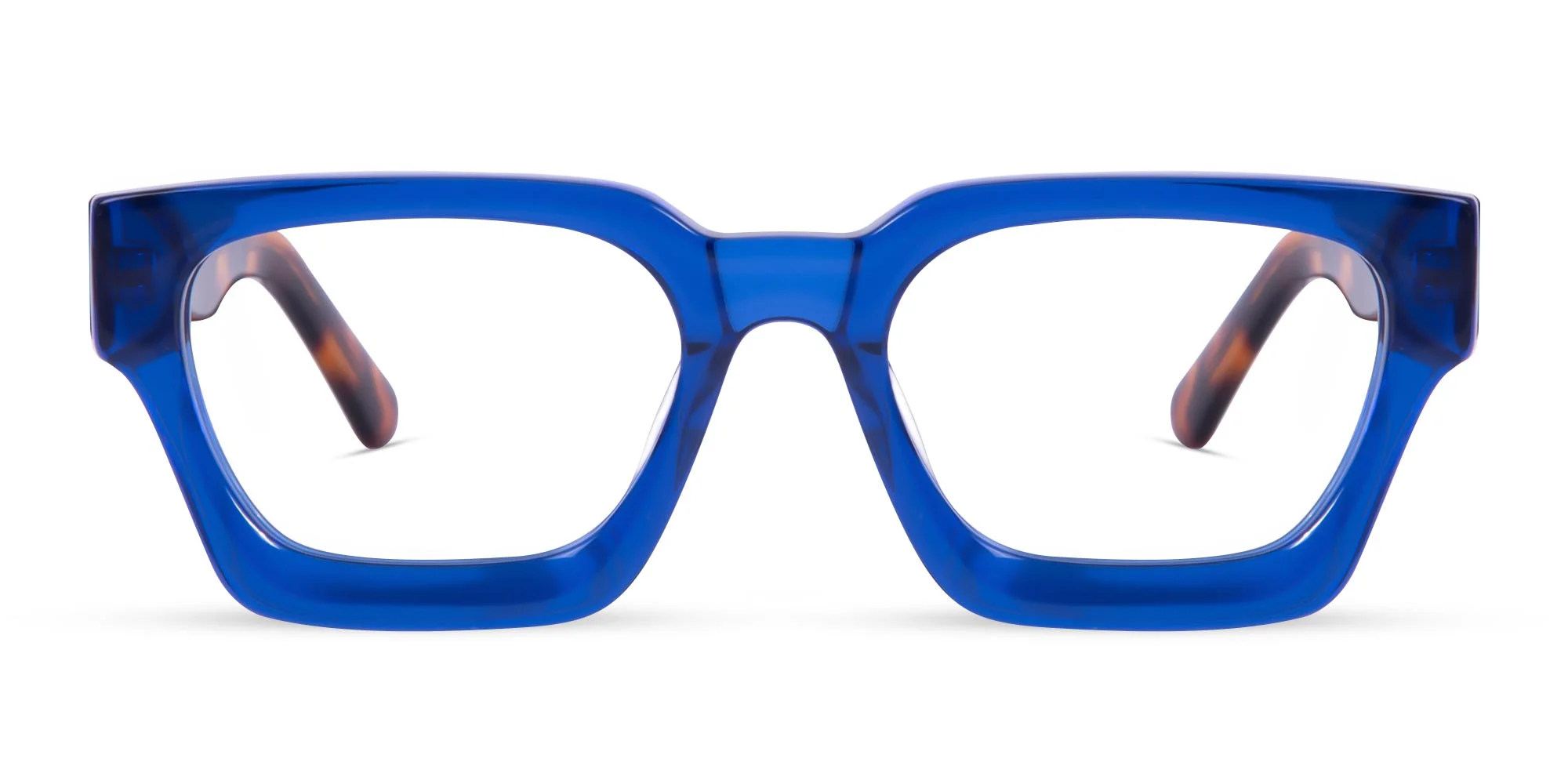 Blue Square Frame Glasses-1
