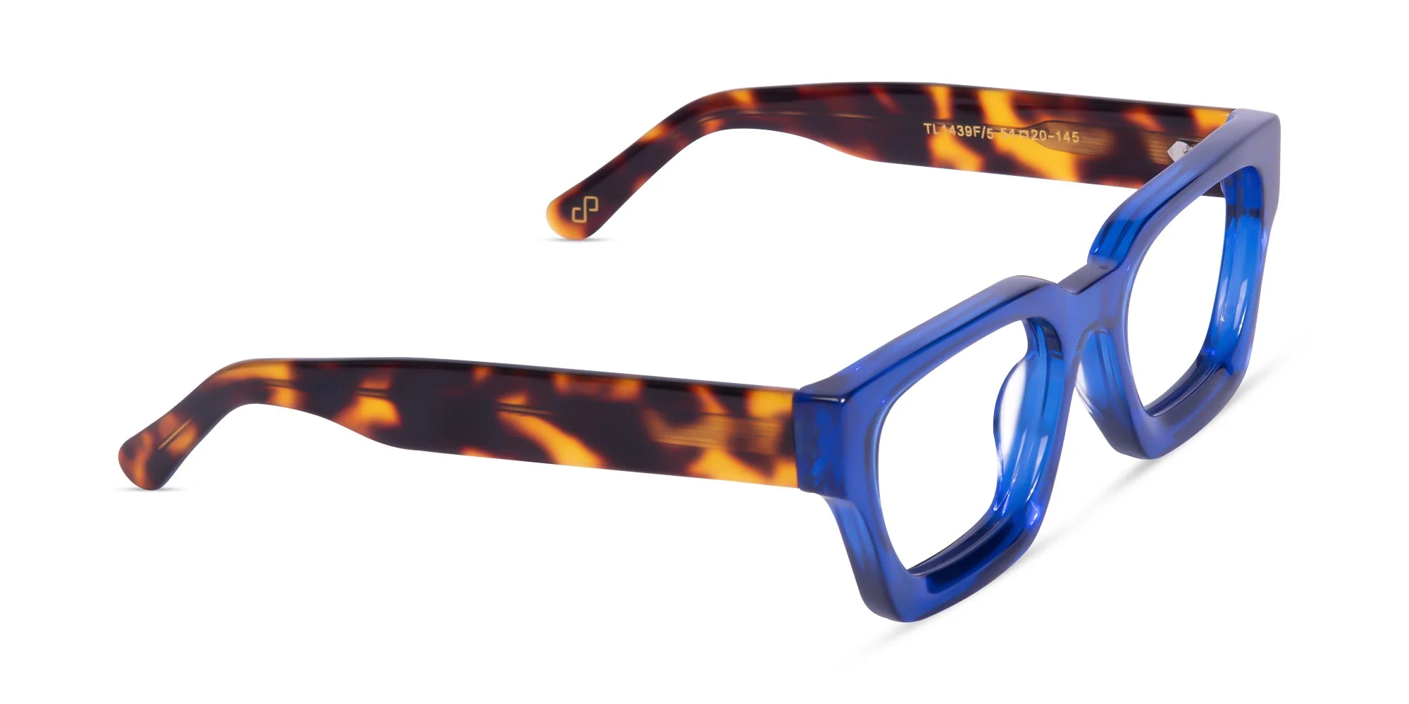 Blue Square Frame Glasses-2