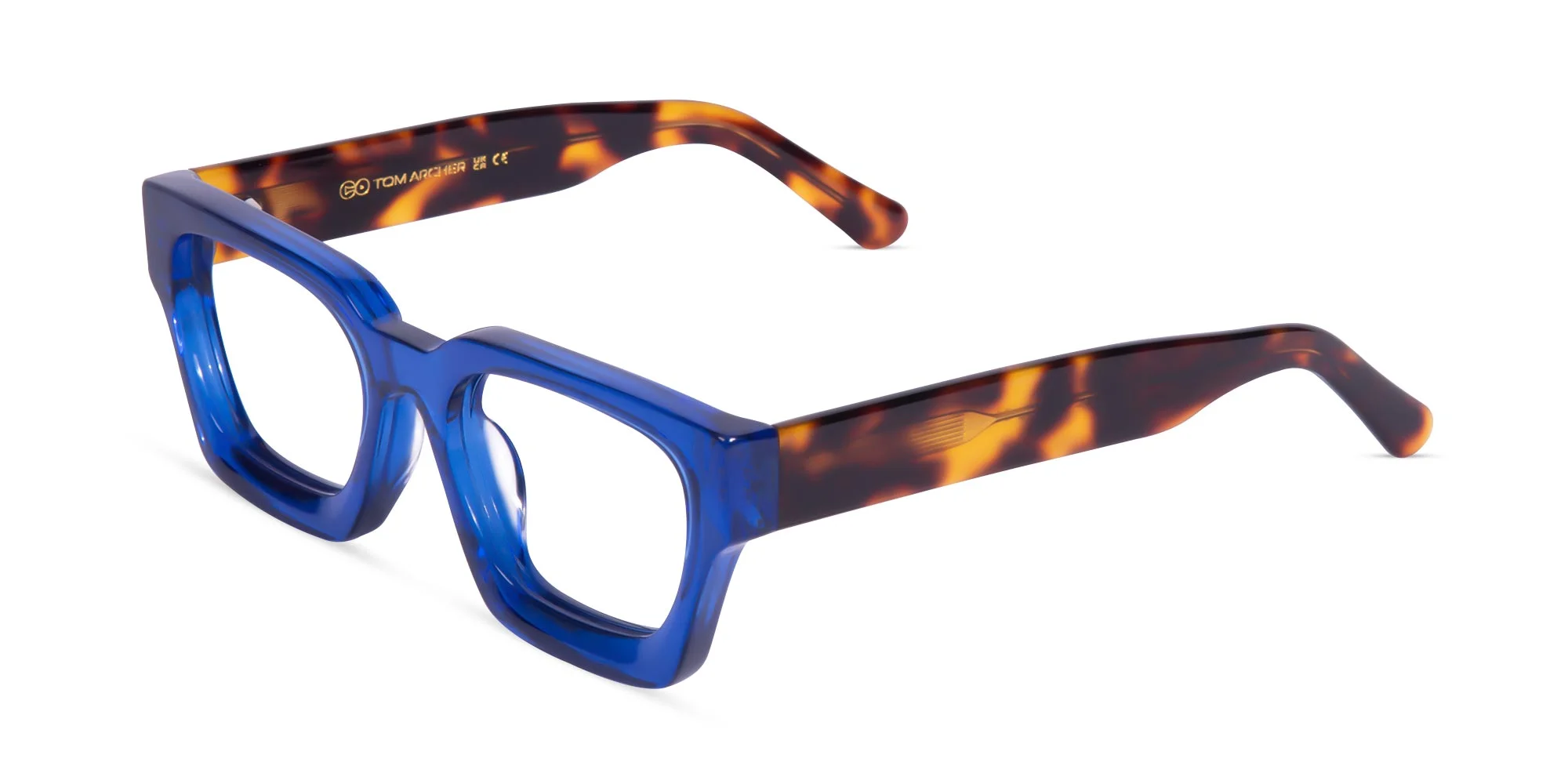 Blue Square Frame Glasses-3
