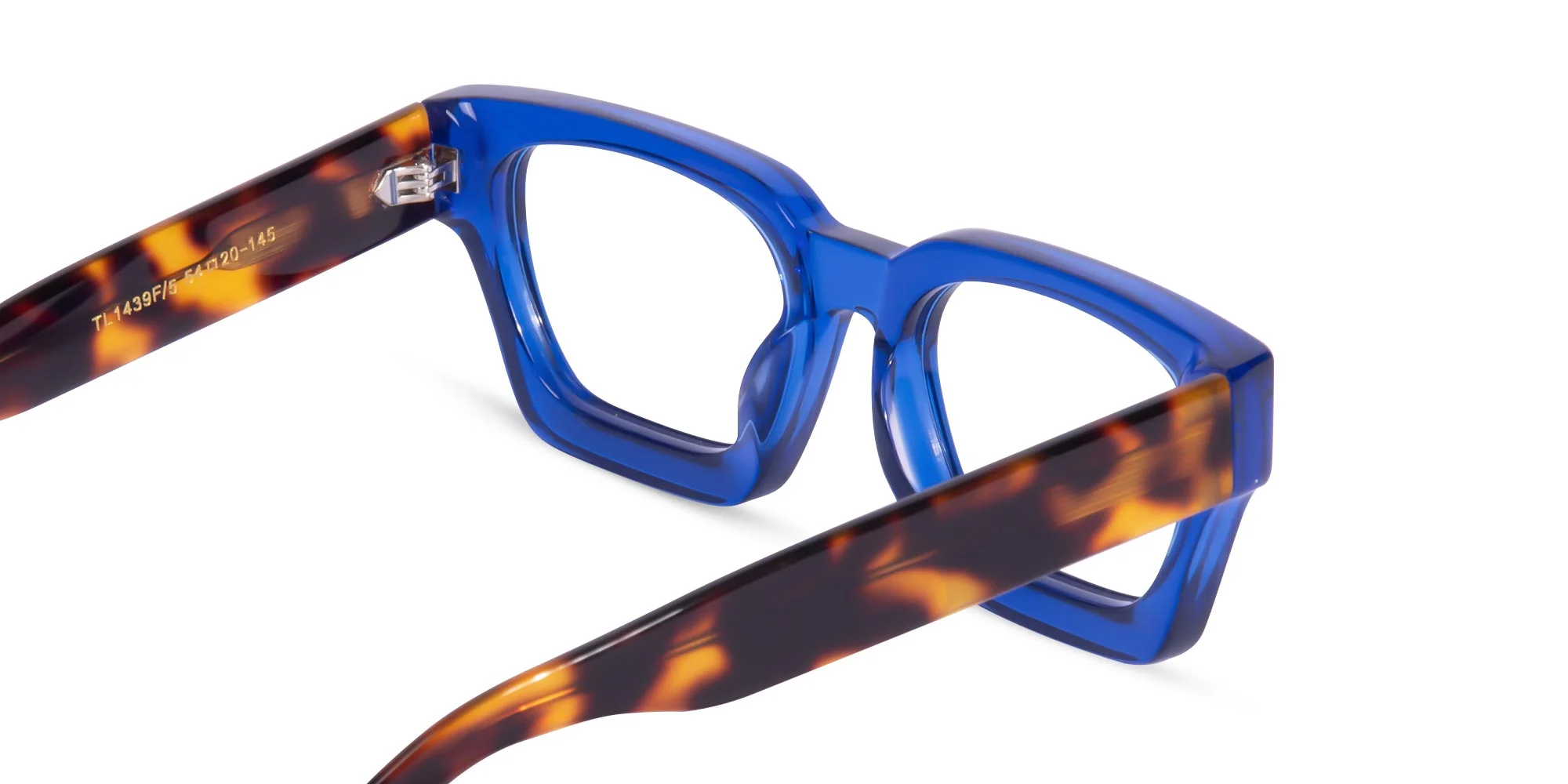 Blue Square Frame Glasses-5