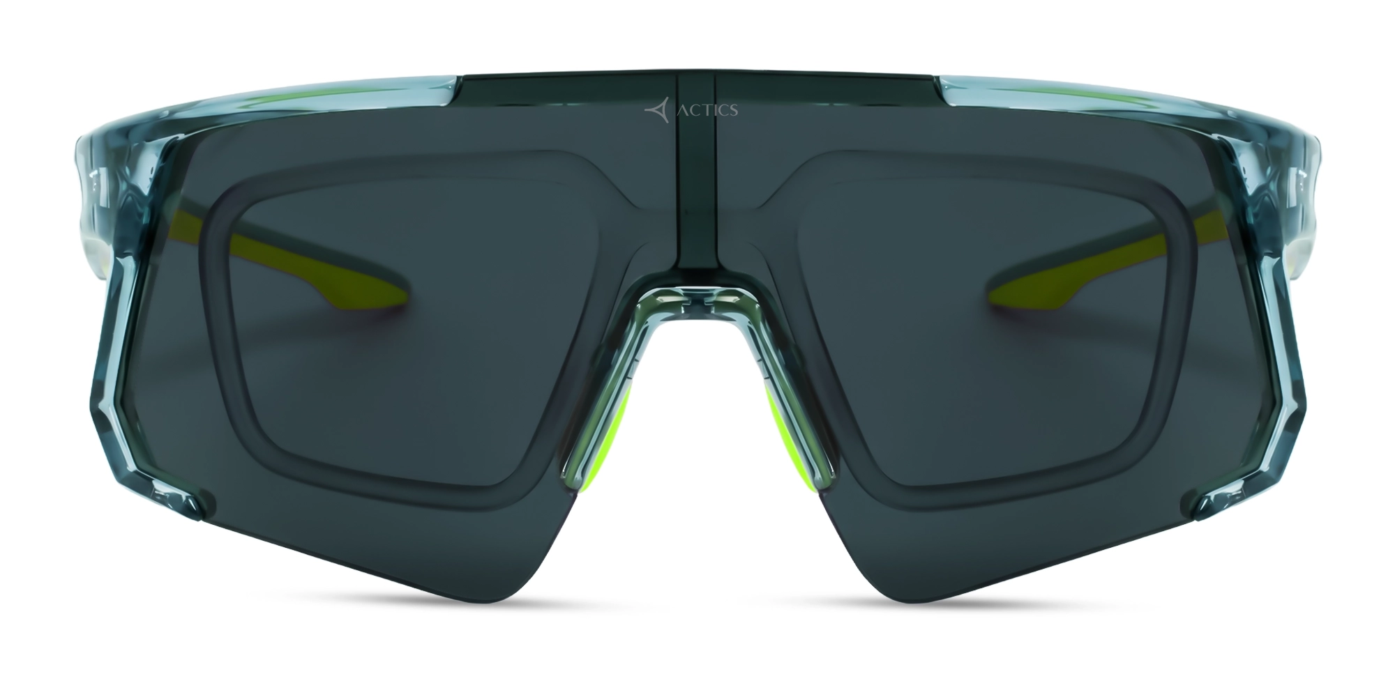 Crystal Green Sports Eyewear With Green Lens-7
