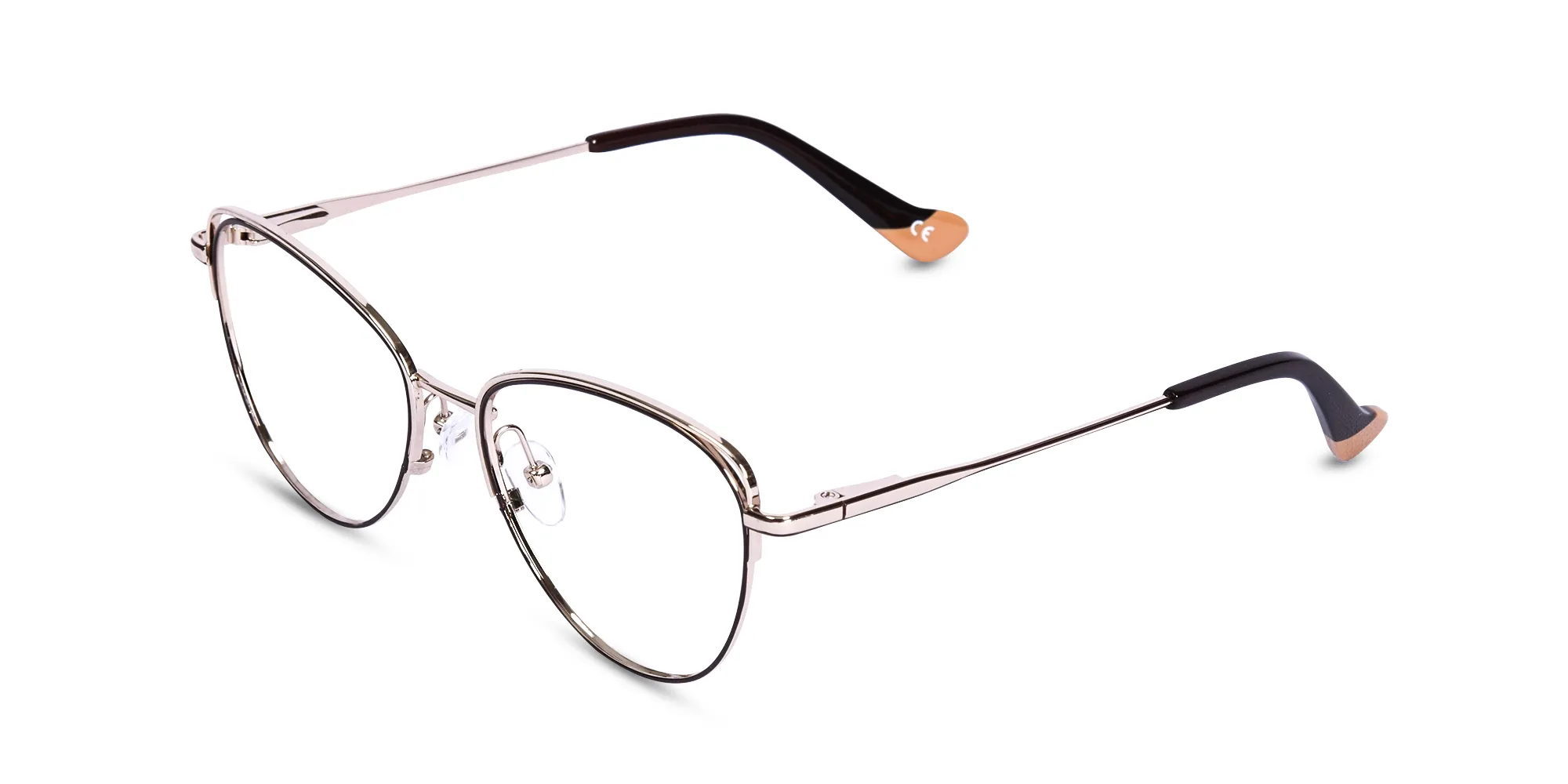 Women's Metal Frame Glasses-3