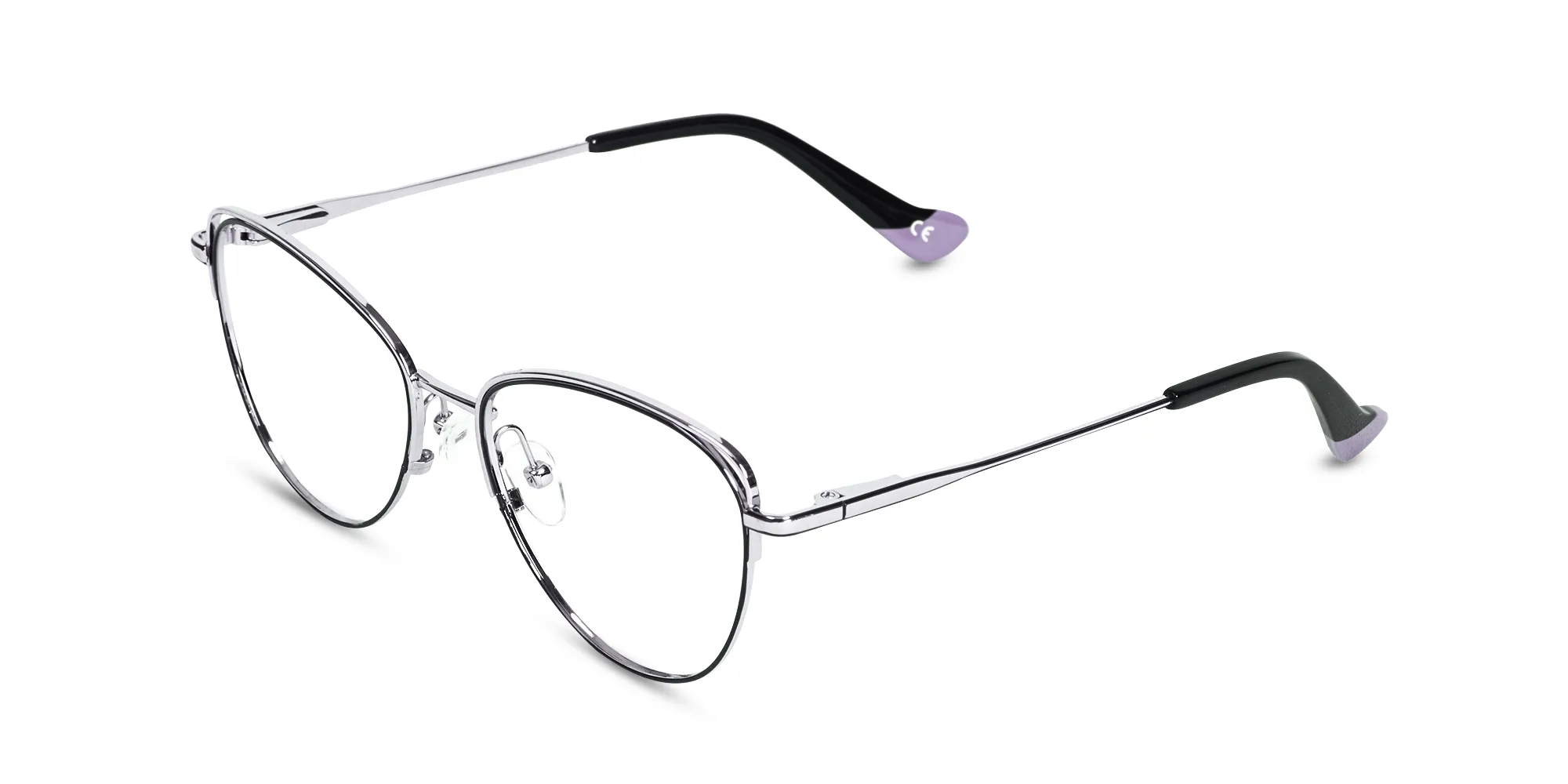 Metal Cat Eye Eyeglasses-3 Metal Cat Eye Eyeglasses-3