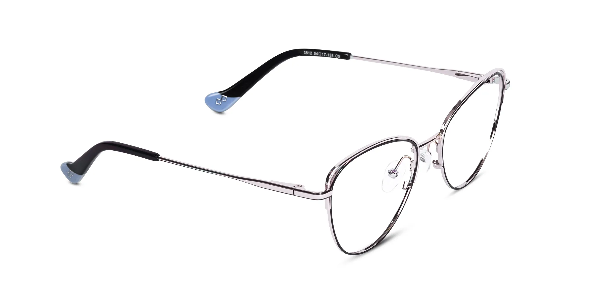 Metal Frame Cat Eye Glasses-2