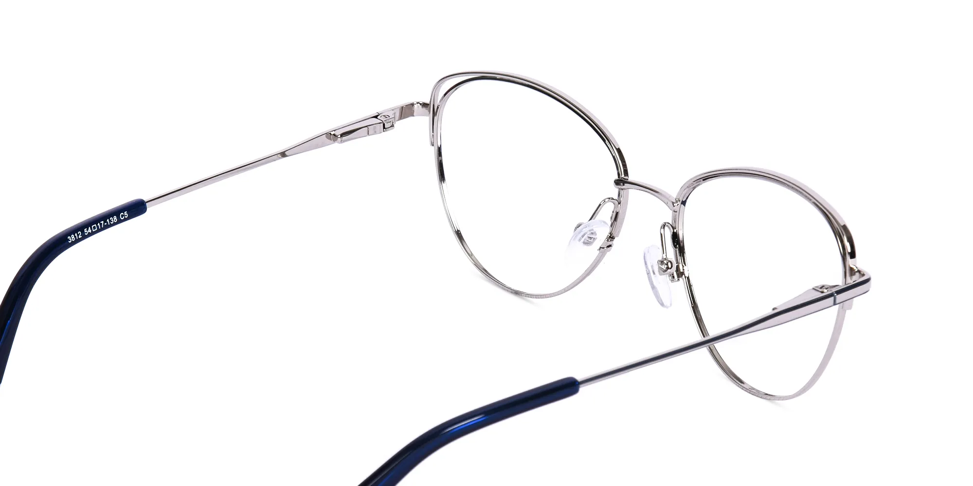 Metal Frame Cat Eye Glasses-5