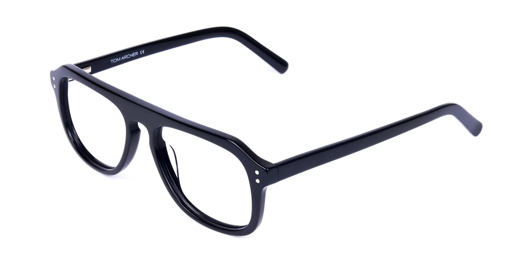All Black Pilot Glasses Frame-3