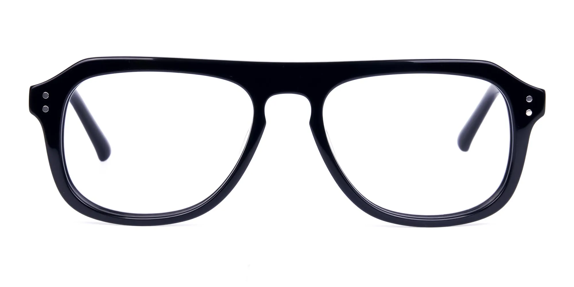 All Black Pilot Glasses Frame-1