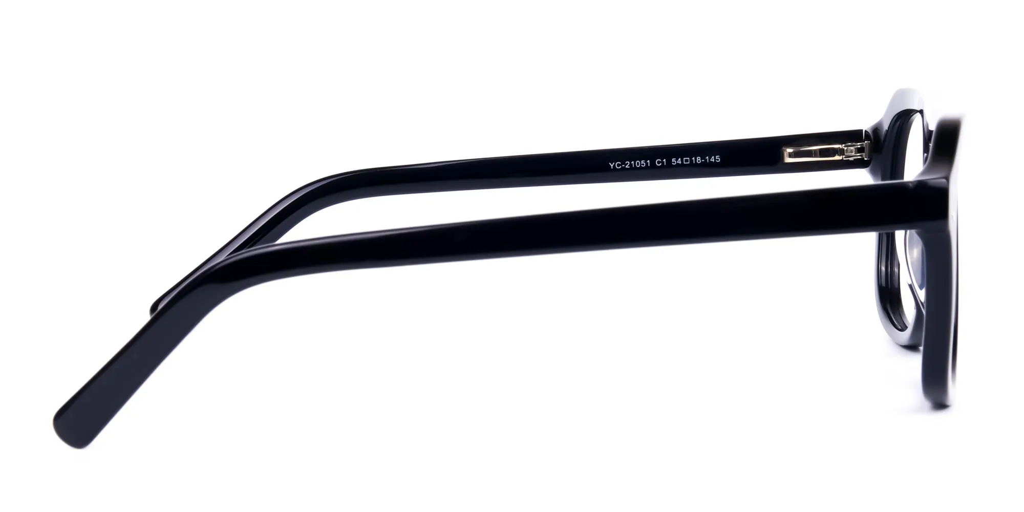 All Black Pilot Glasses Frame-4