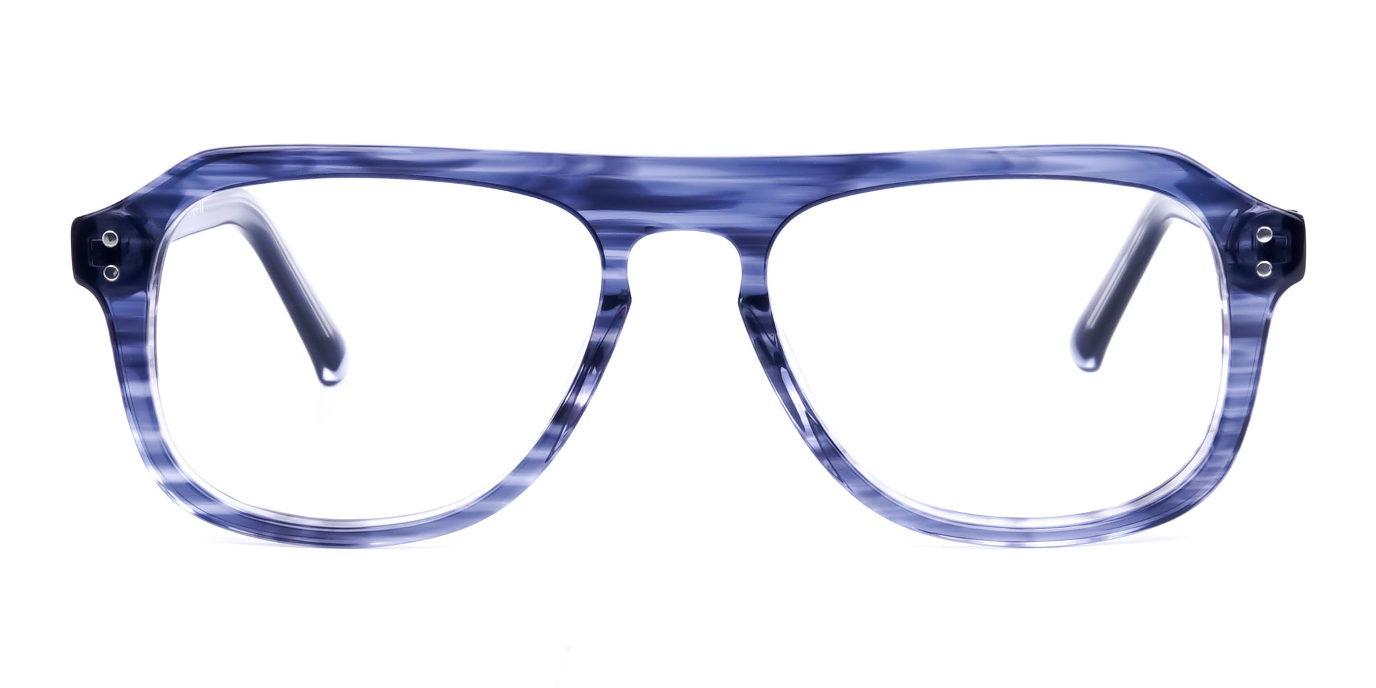 Ocean Blue Pilot Glasses Frame -1