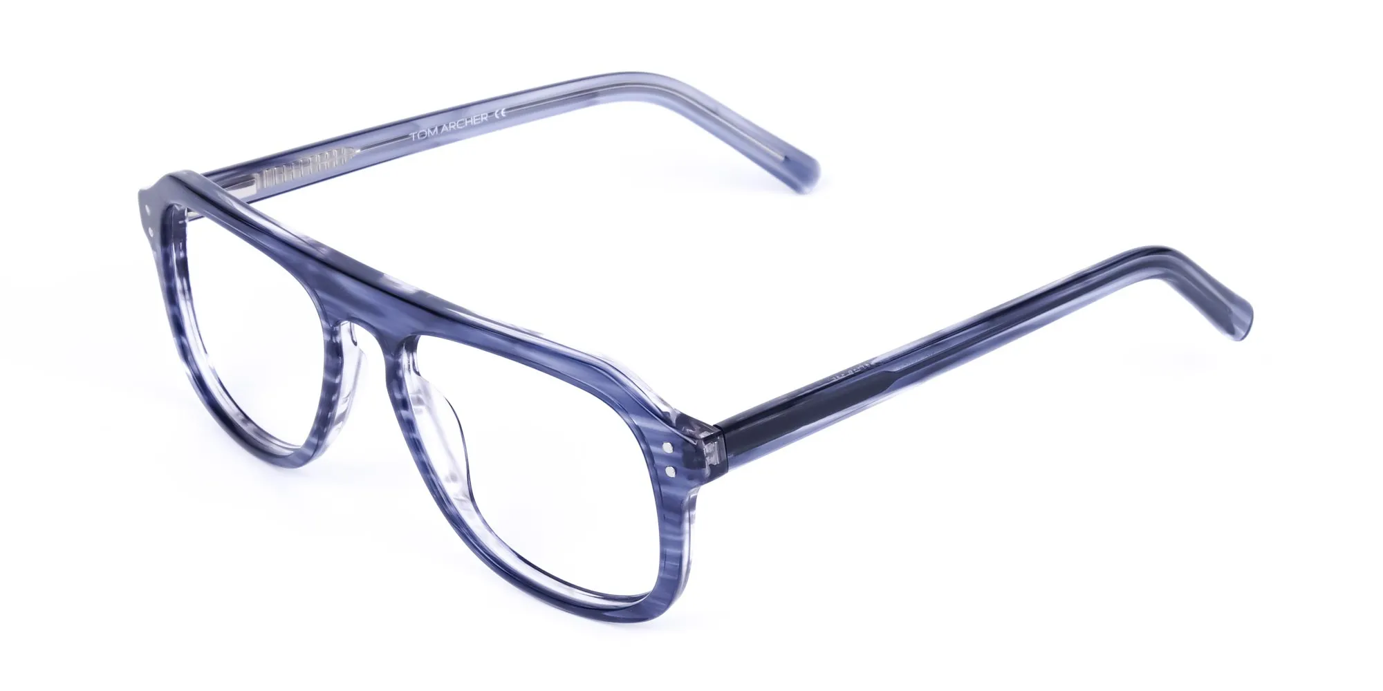 Ocean Blue Pilot Glasses Frame-2