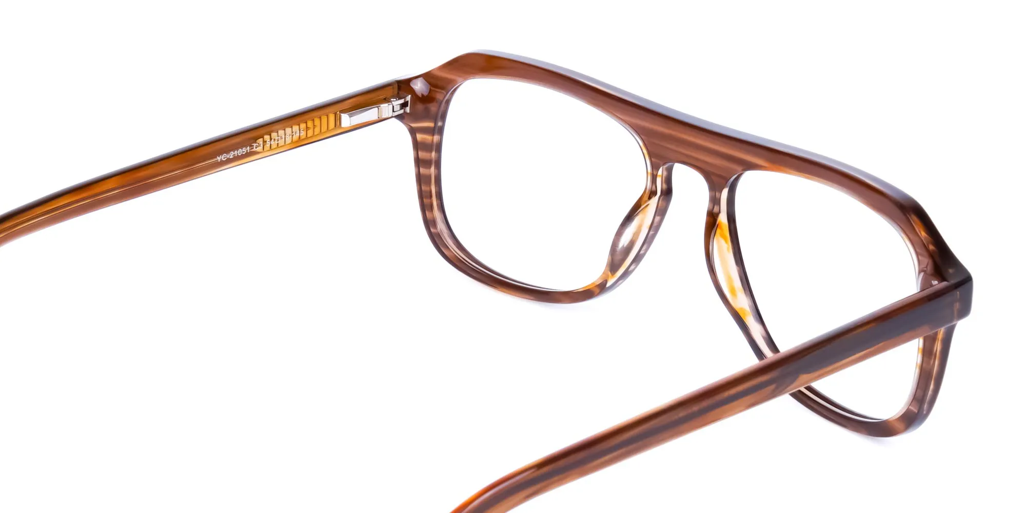 Hazelnut Brown Pilot Glasses Frame -5
