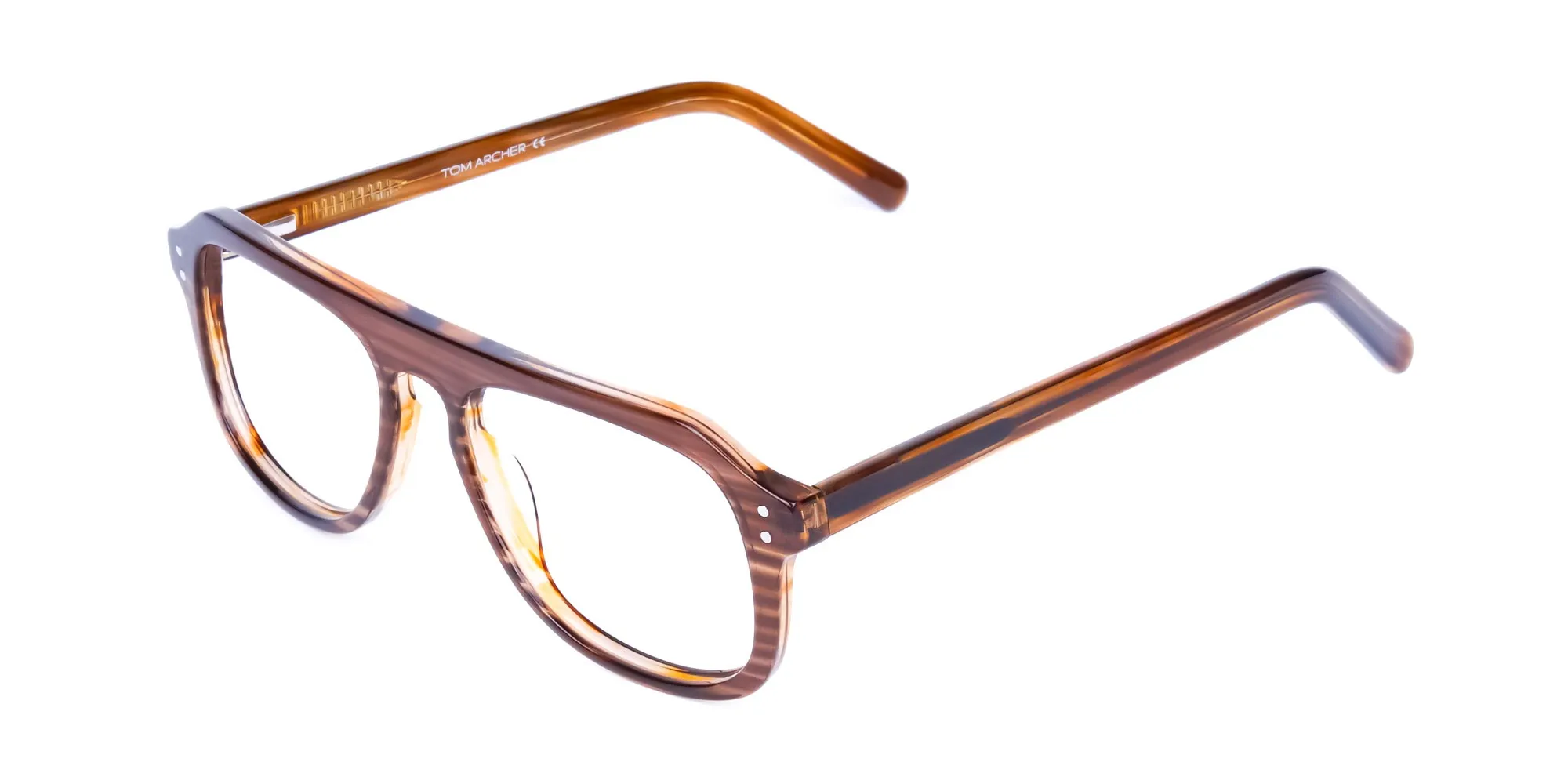 Hazelnut Brown Pilot Glasses Frame -3