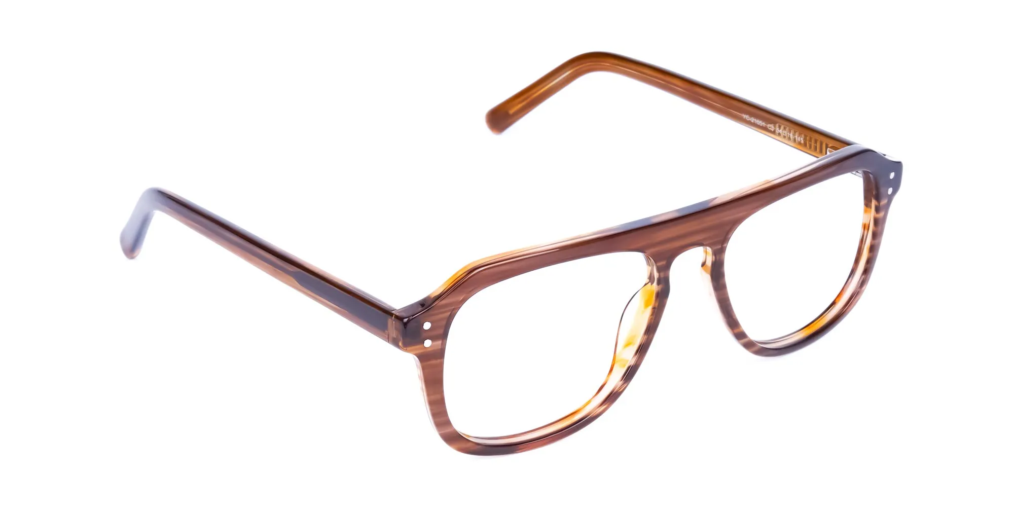 Hazelnut Brown Pilot Glasses Frame -2