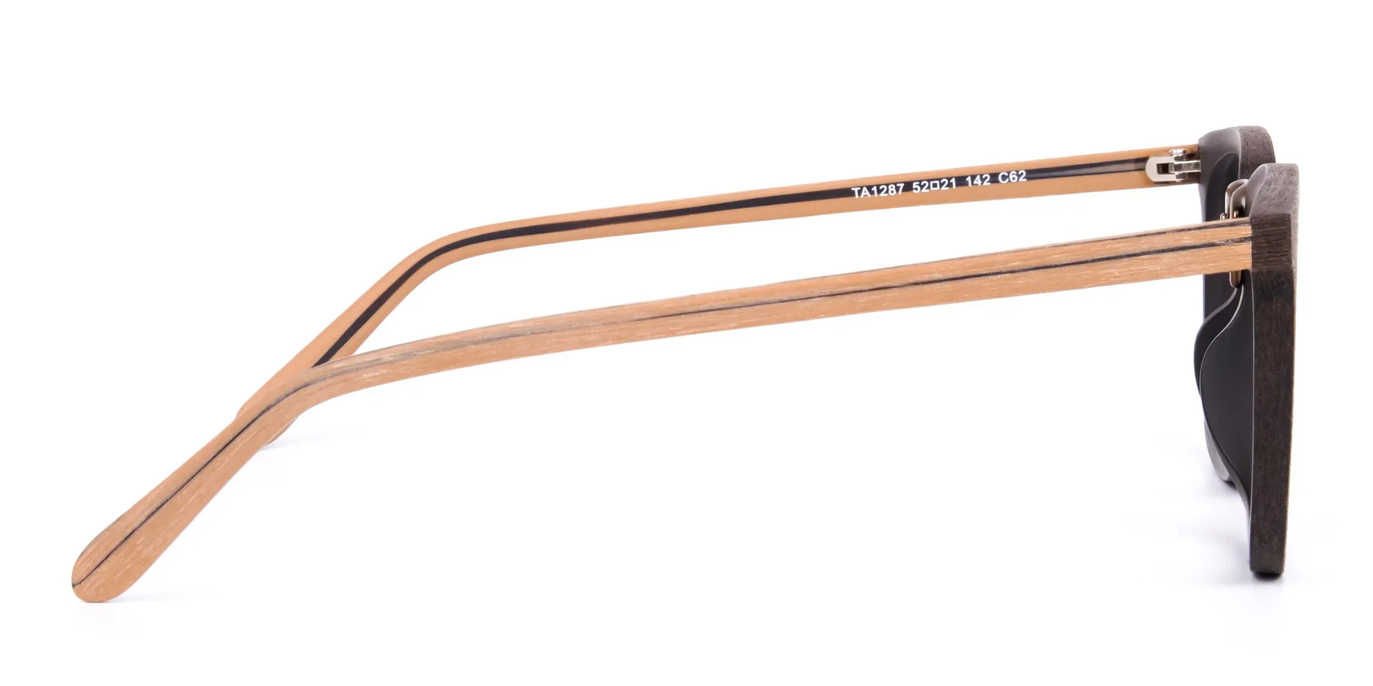 Brown Square Wooden Glasses Frame-4