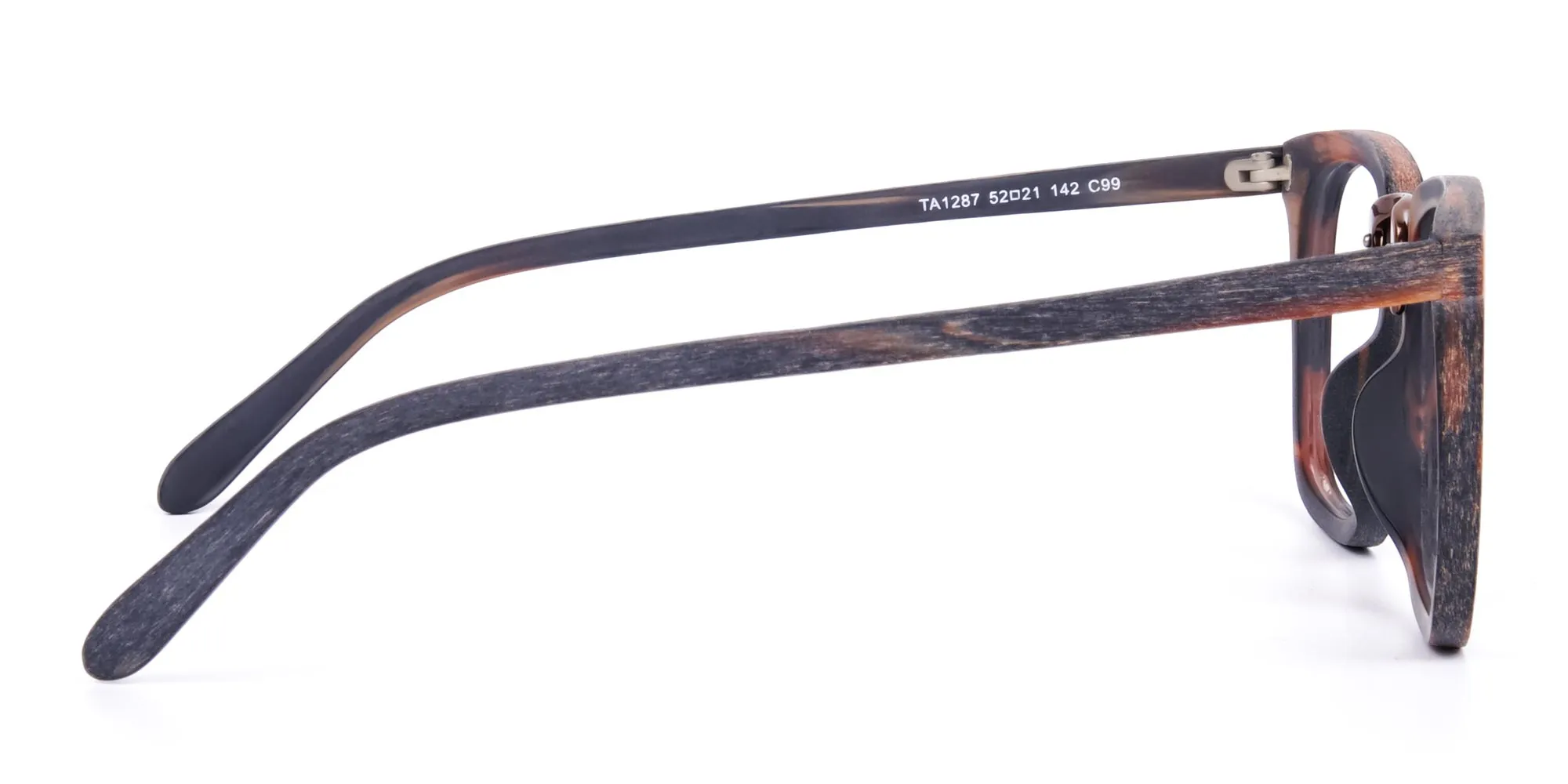 Wooden Texture Tortoise Full Rim Glasses-4