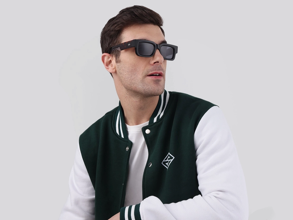 Trendy Black Rectangle Full Rim Sunglasses-42