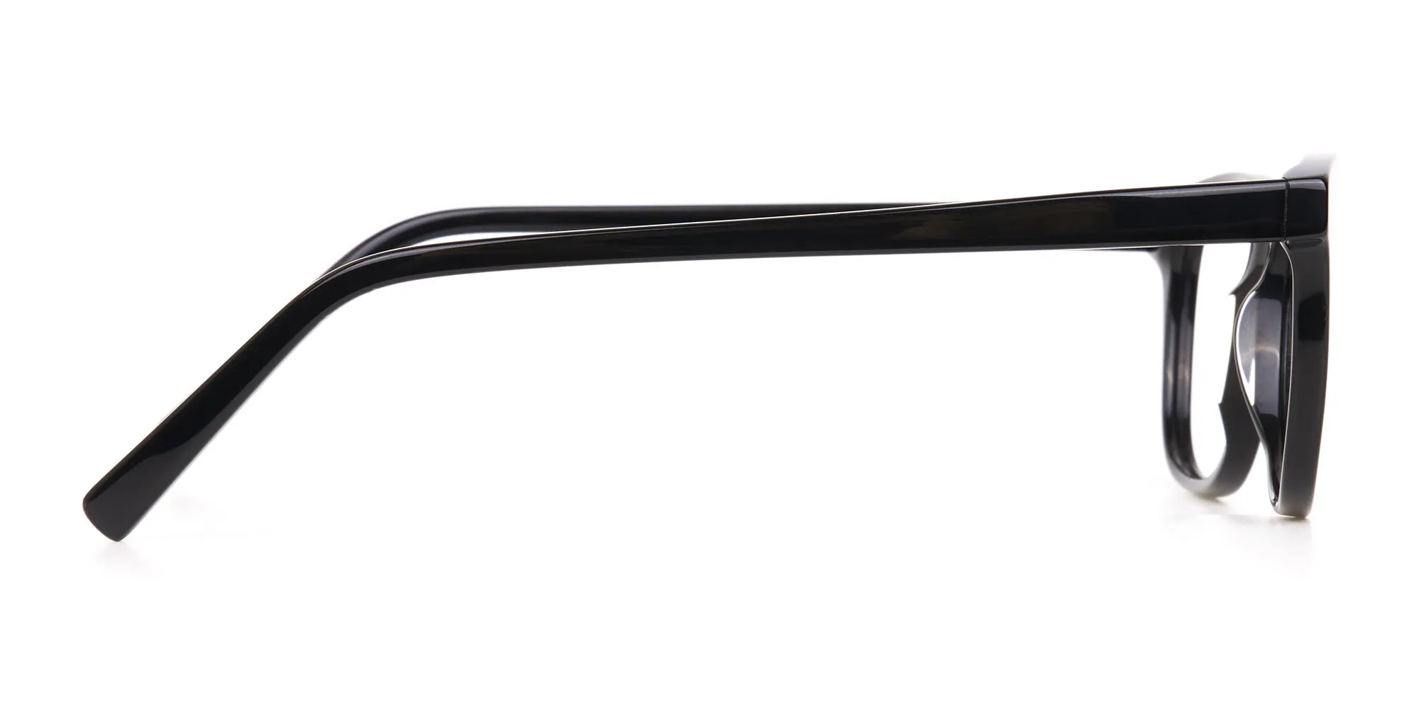 Black Rectangle Eye Frame Unisex-4
