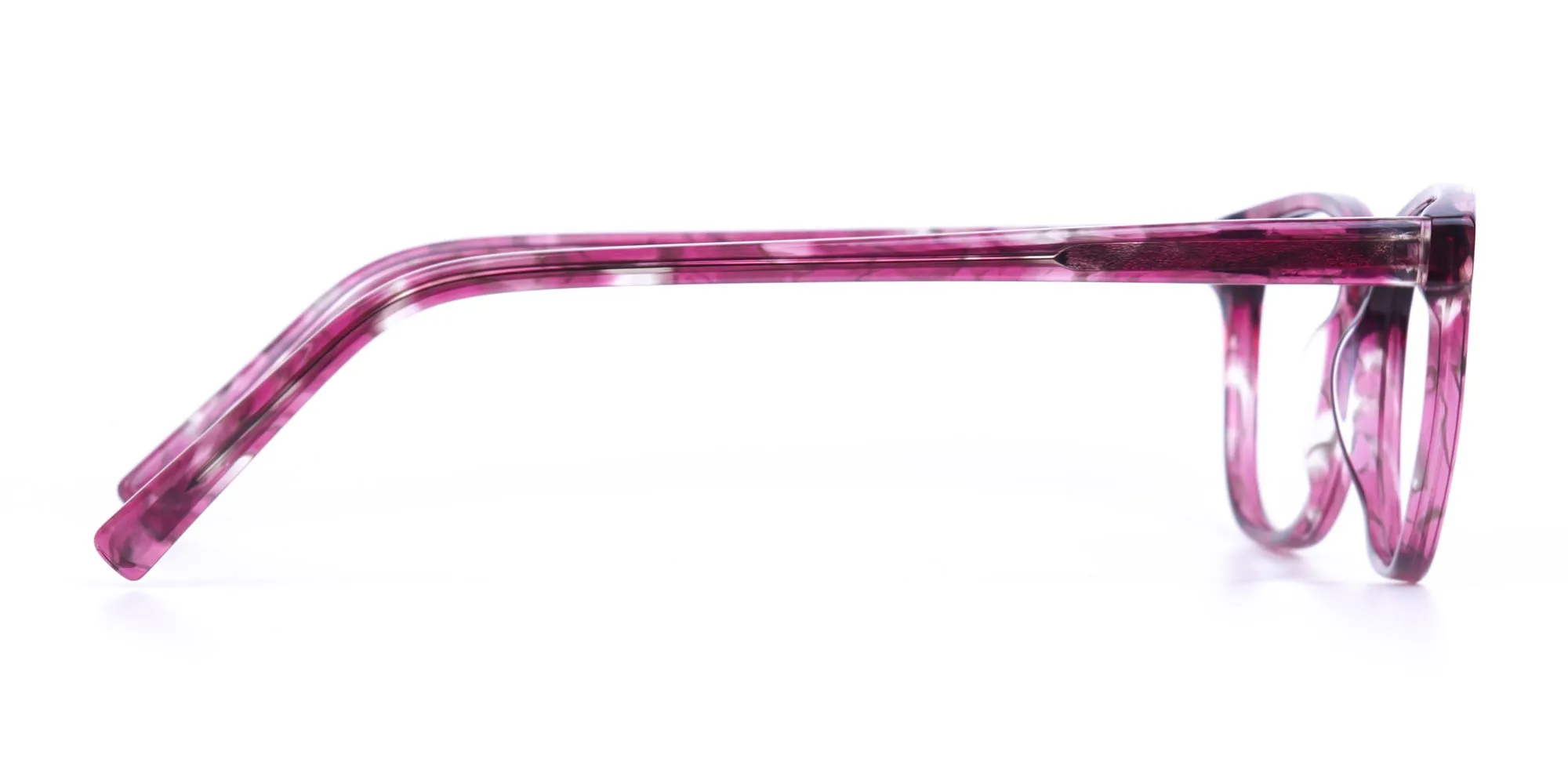 Rose Pink Marble Acetate Rectangular Glasses-2
