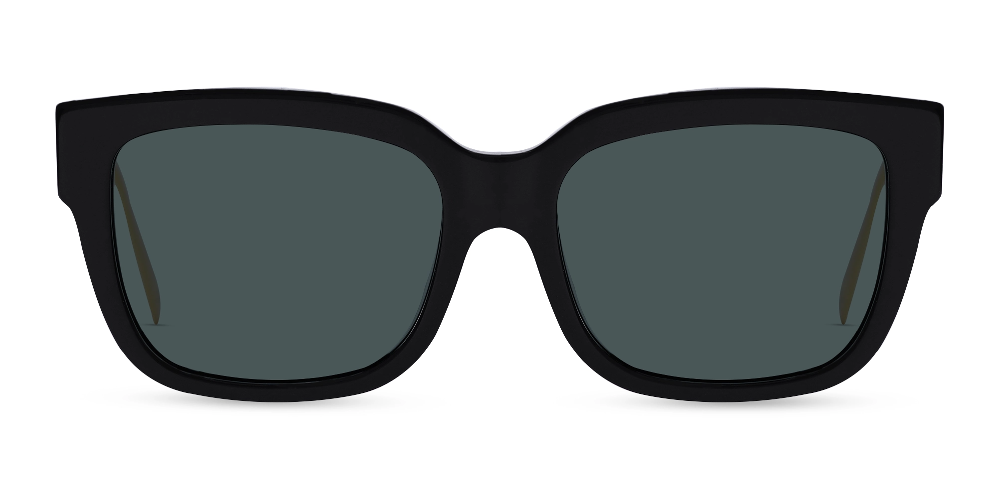 Gold Frame With Dark Grey Tint Sunglasses-1