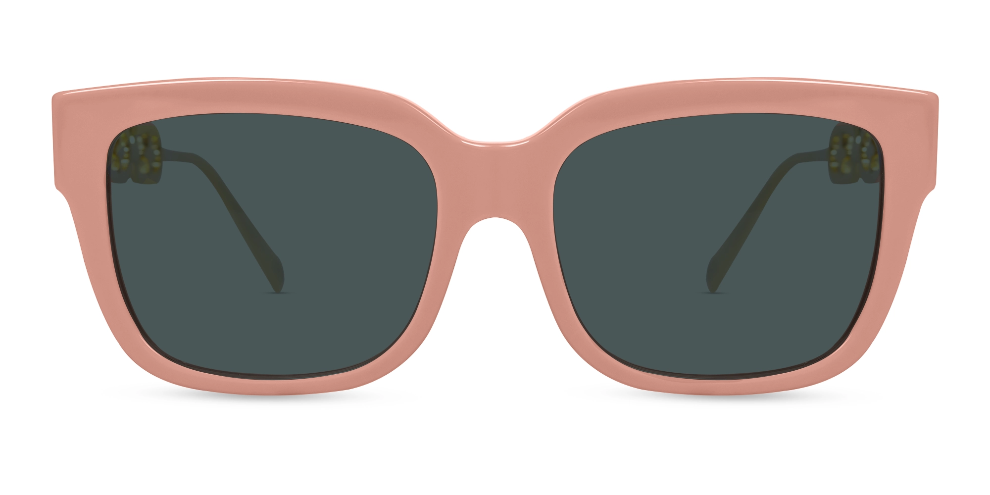 Pink Frame With Dark Grey Tint Sunglasses-1
