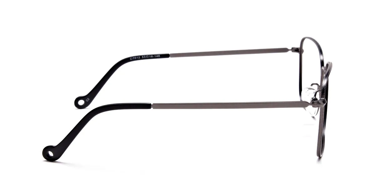 ALFRED PB2 medium square eyeglasses, 53-16-140 fit