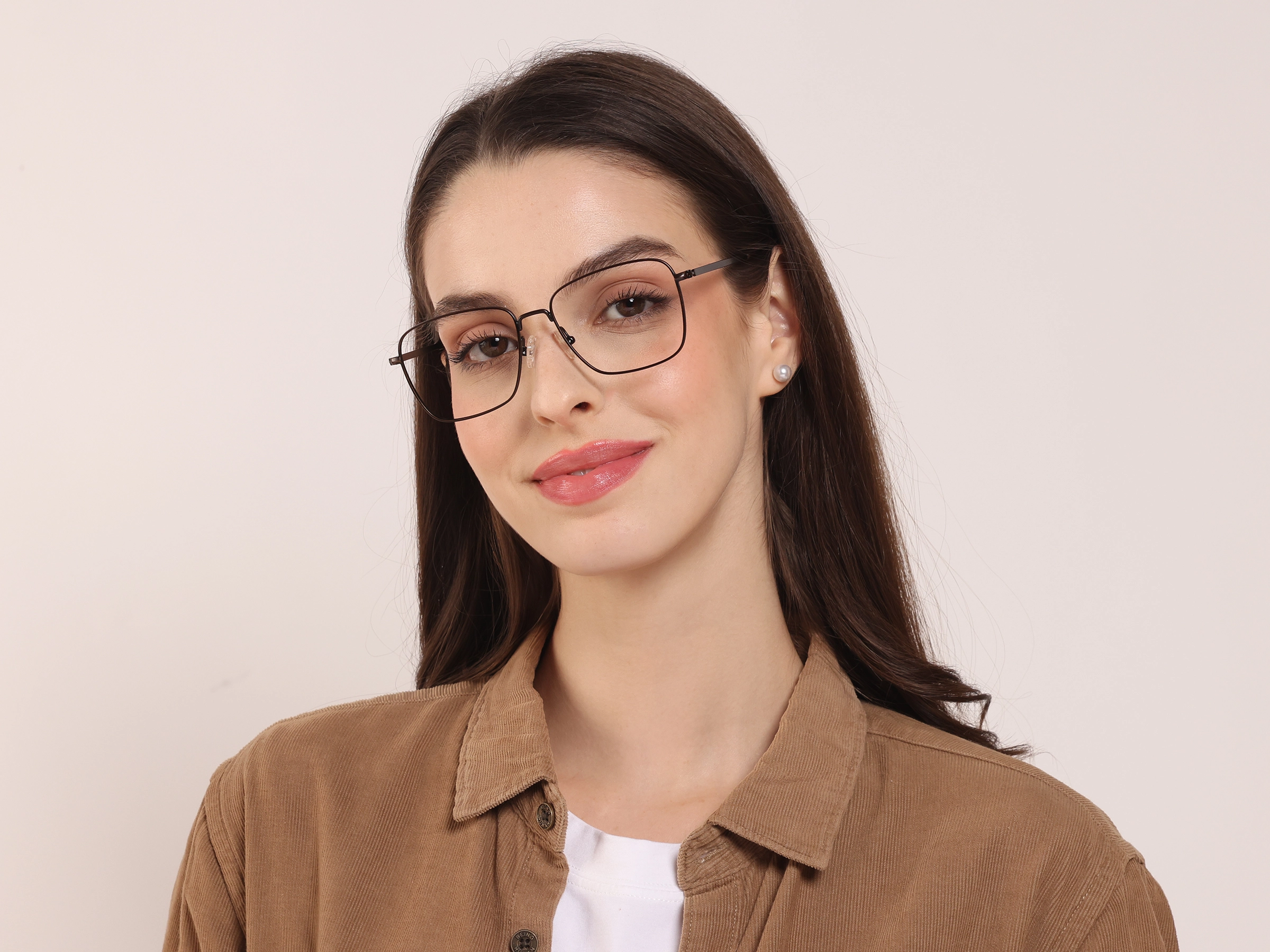 Brown Tortoiseshell Rectangular Glasses