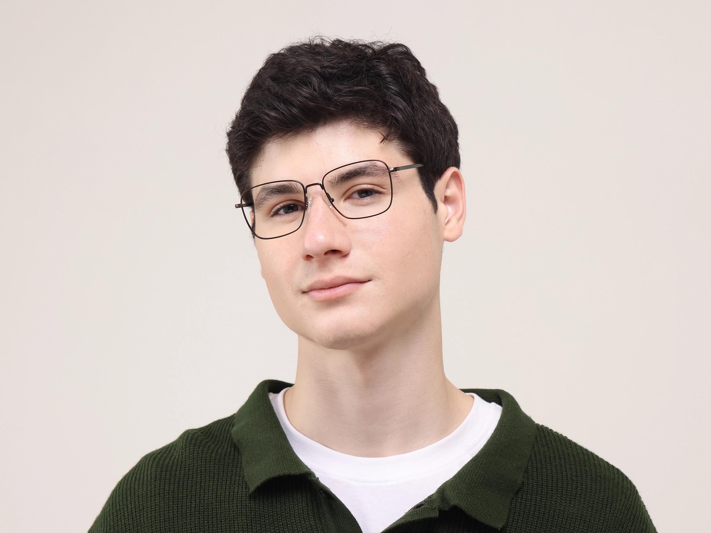 Brown Tortoiseshell Rectangular Glasses
