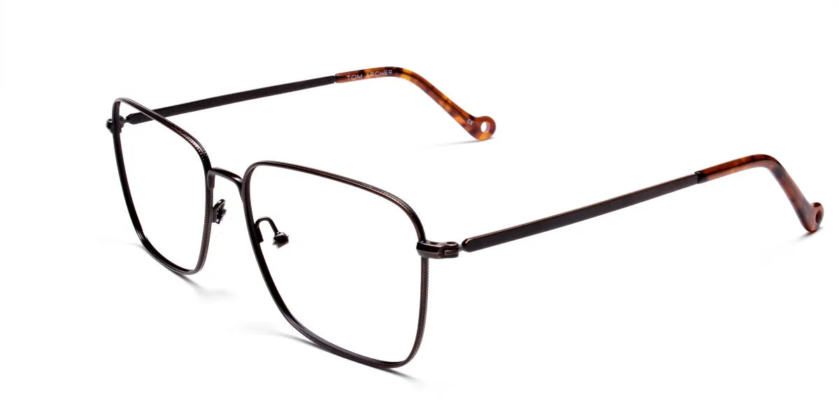 Brown Tortoiseshell Rectangular Glasses