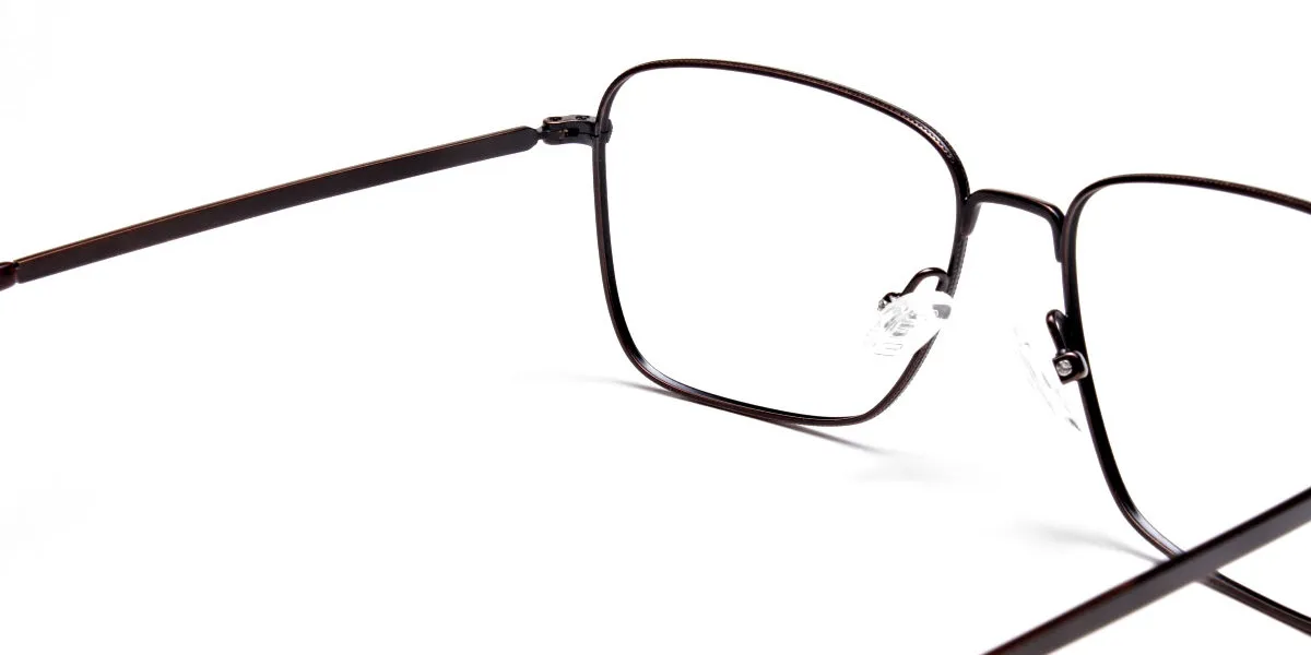 Brown Tortoiseshell Rectangular Glasses