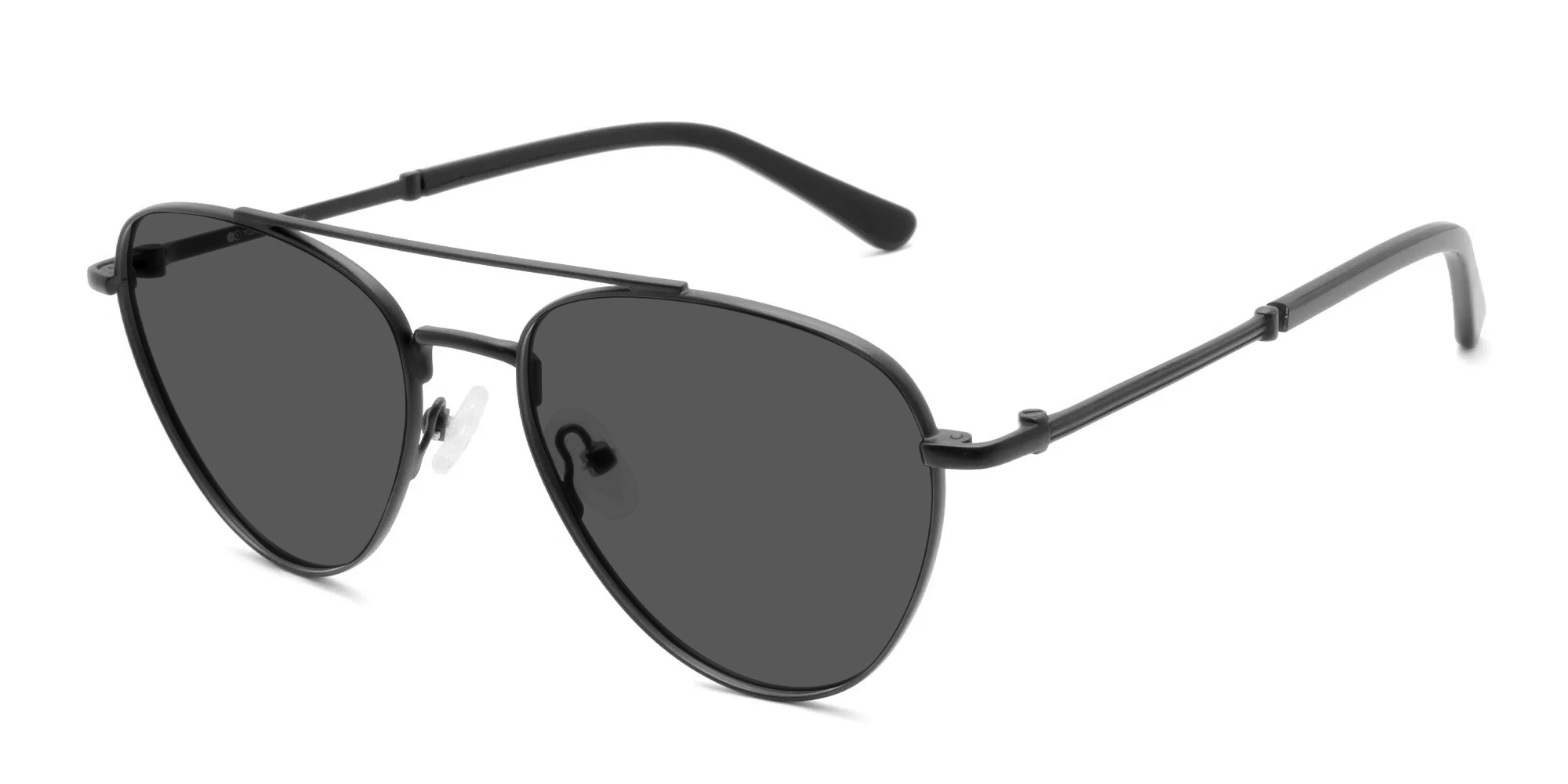 Grey Tint Pilot Sunglasses-3