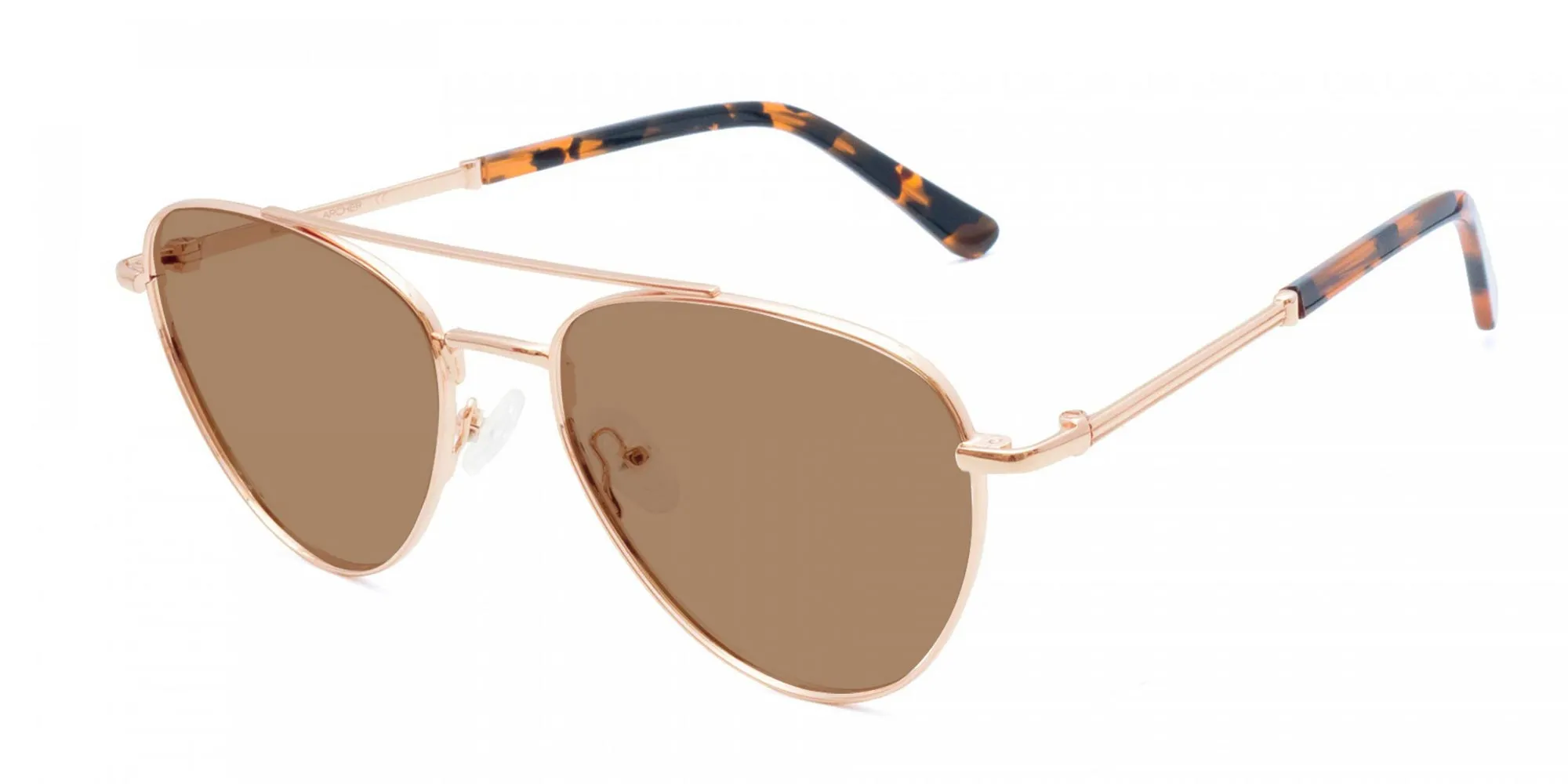 Rose Gold Frame Sunglasses-2