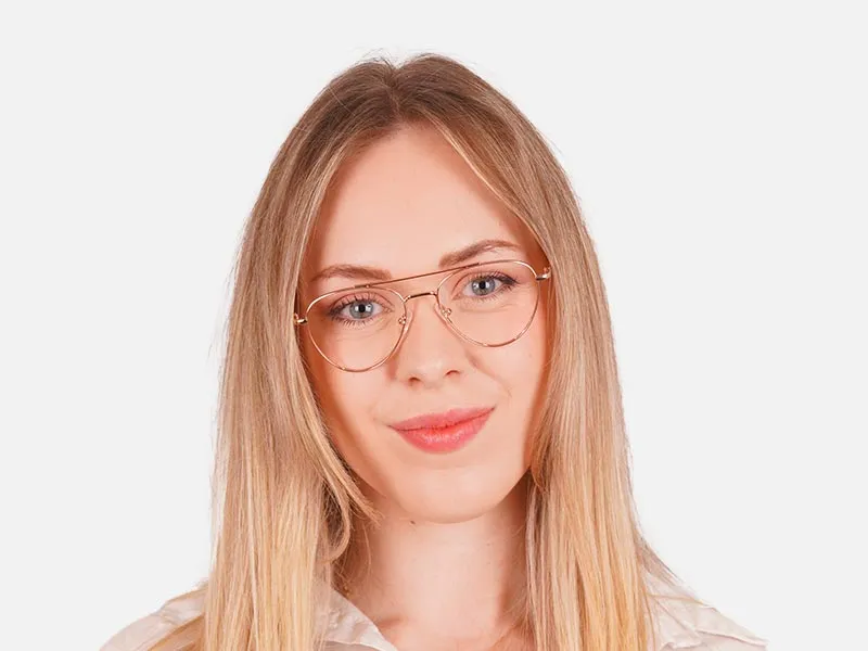 Gold Pilot Glasses-2