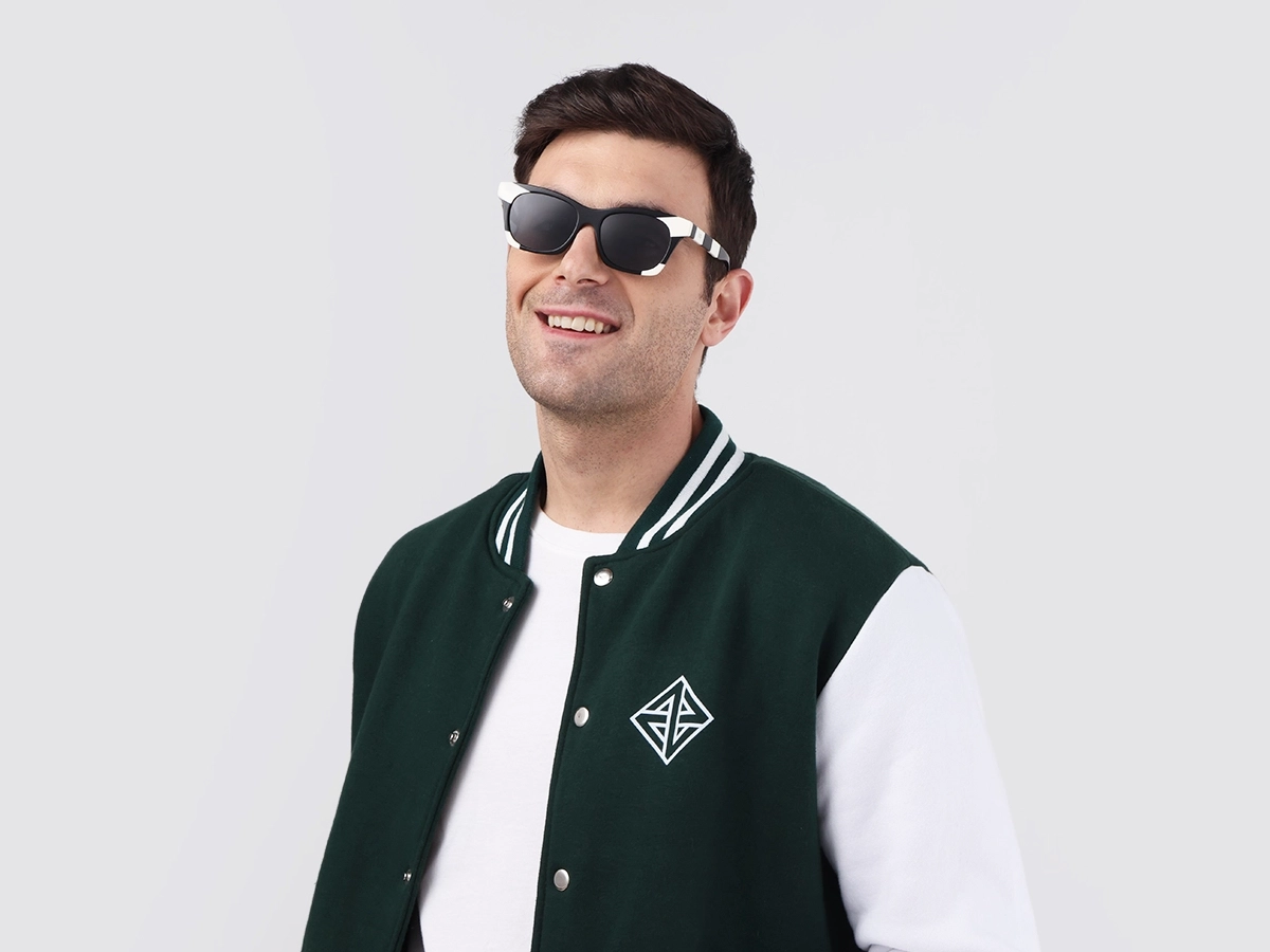 Black & White Square Cat Eye Sunglasses 41