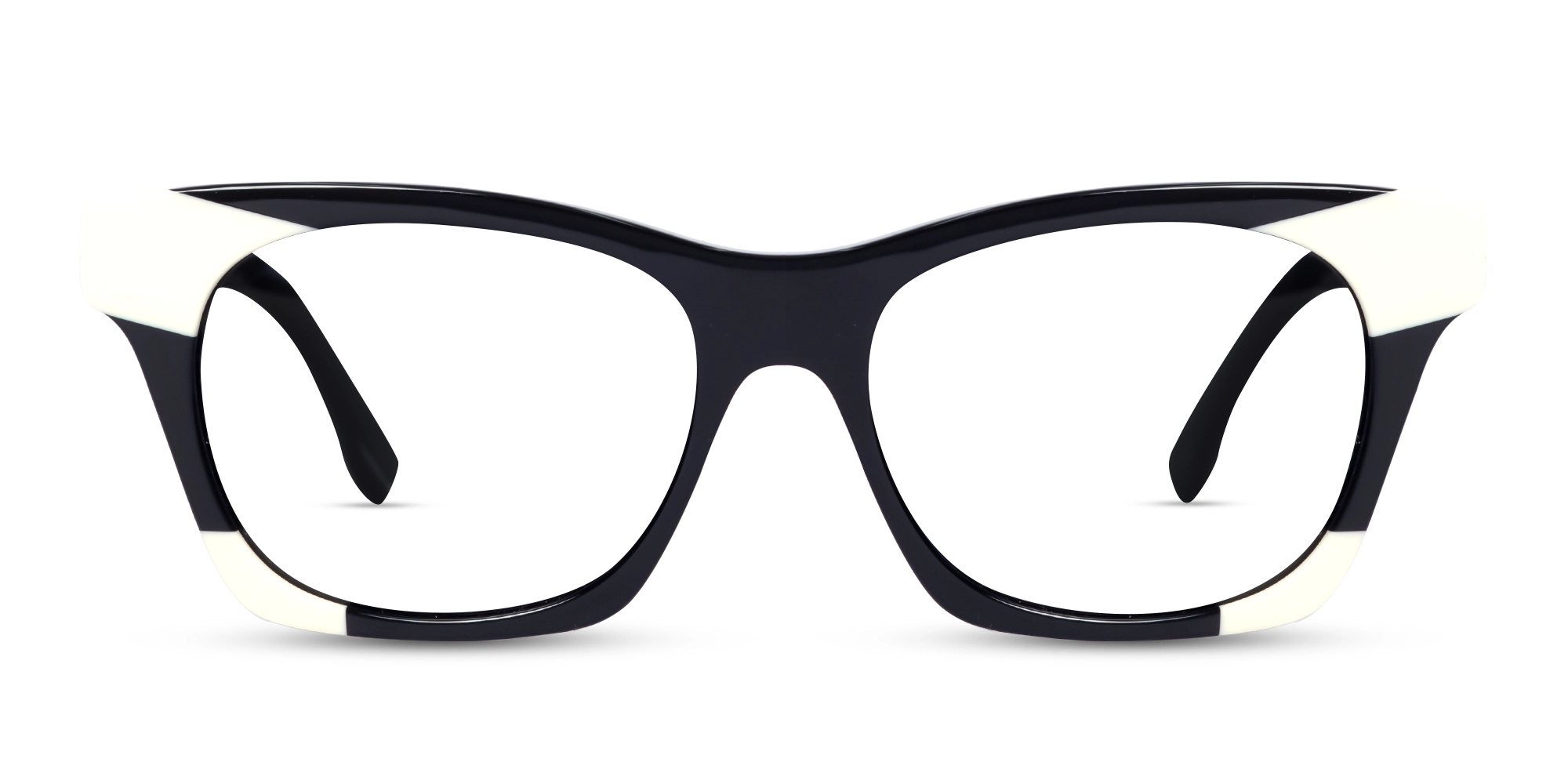 Black & White Cat-eye Glasses Black & White Cat-eye Glasses