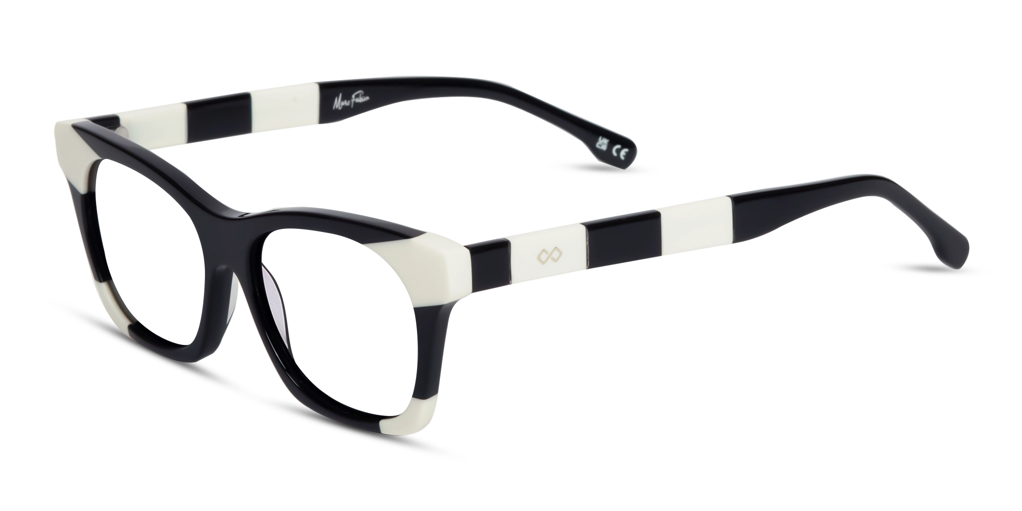 Black & White Cat-eye Glasses