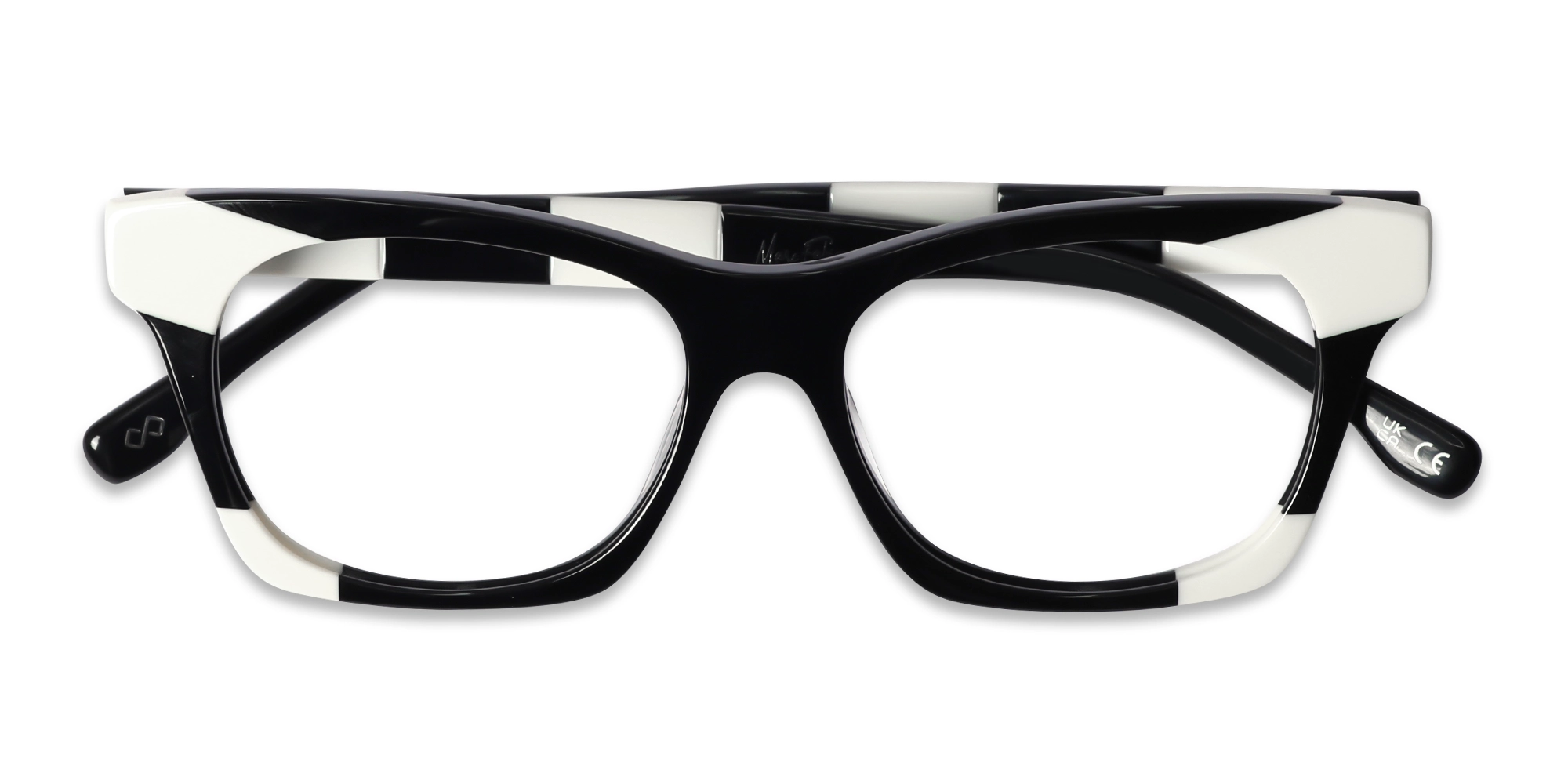 Black & White Cat-eye Glasses