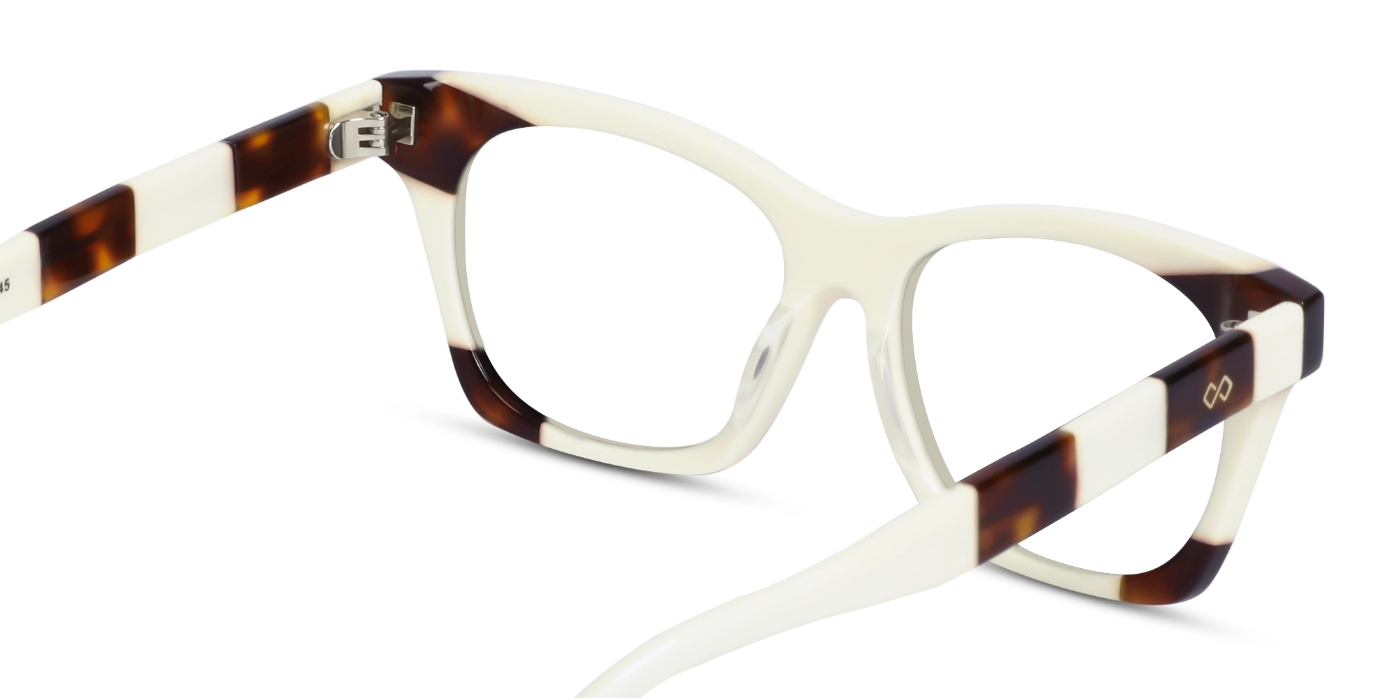 Square White Tortoise Shell Glasses