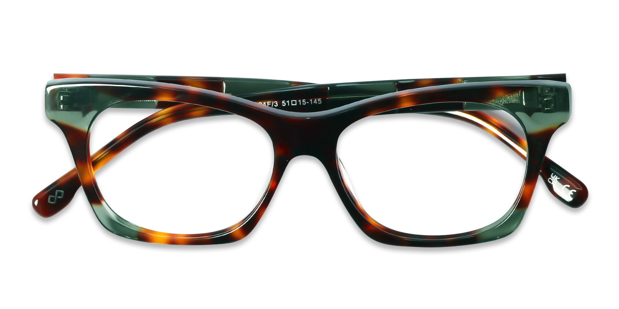 Crystal Tortoise & Green Colourful Glasses