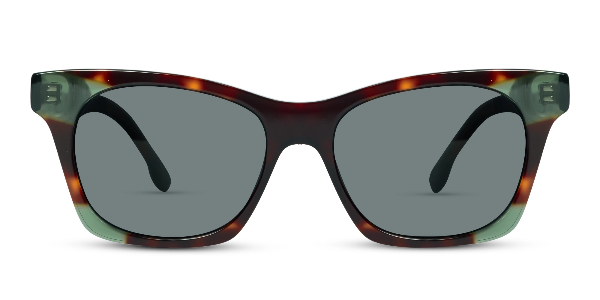 Crystal Tortoise & Green Square Cat-Eye Sunglasses 1 Crystal Tortoise & Green Square Cat-Eye Sunglasses 1