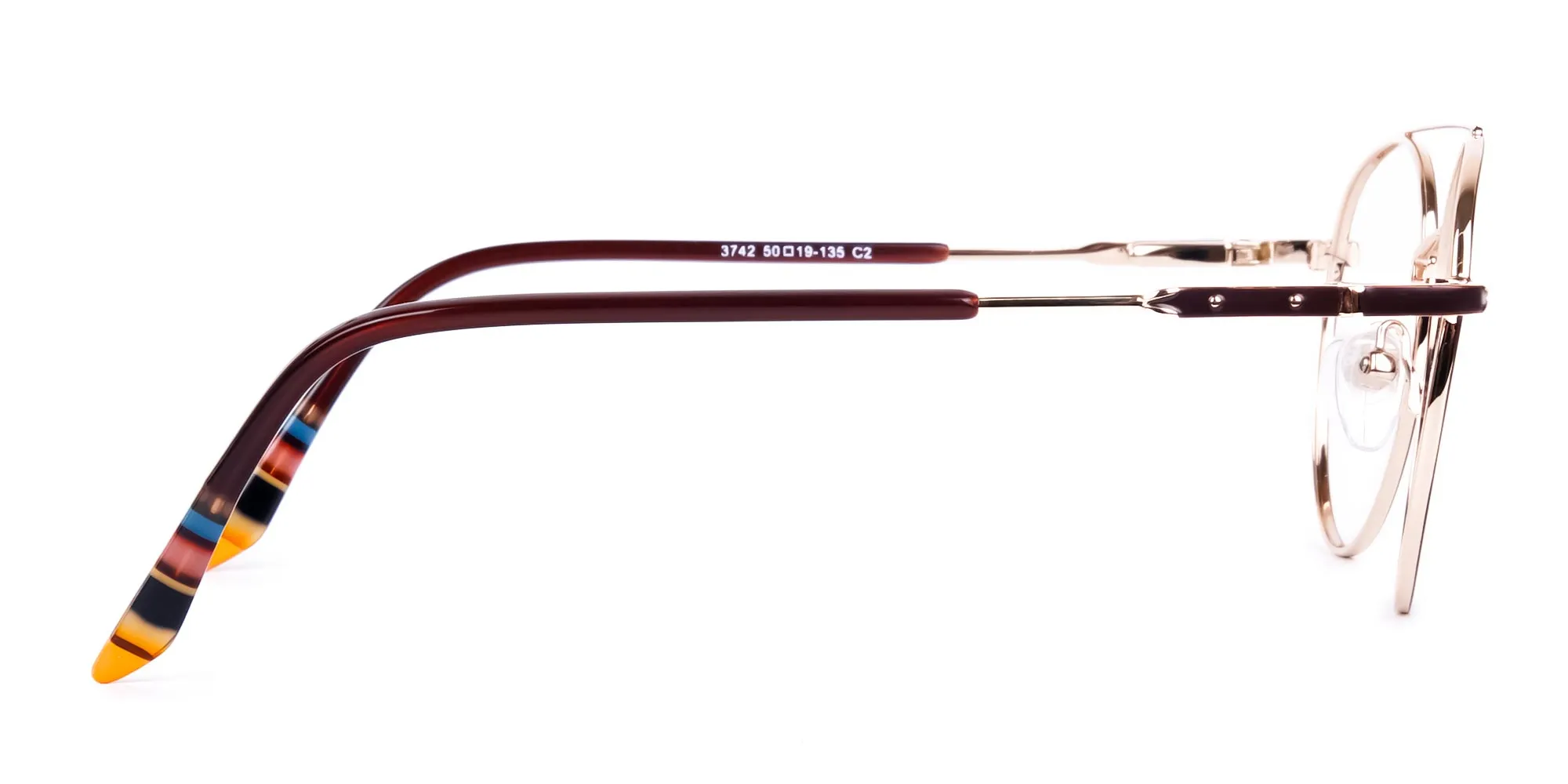 Double Bridge Round Eyeglasses-2