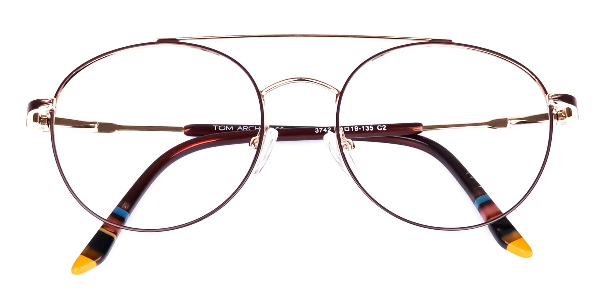 Double Bridge Round Eyeglasses-2