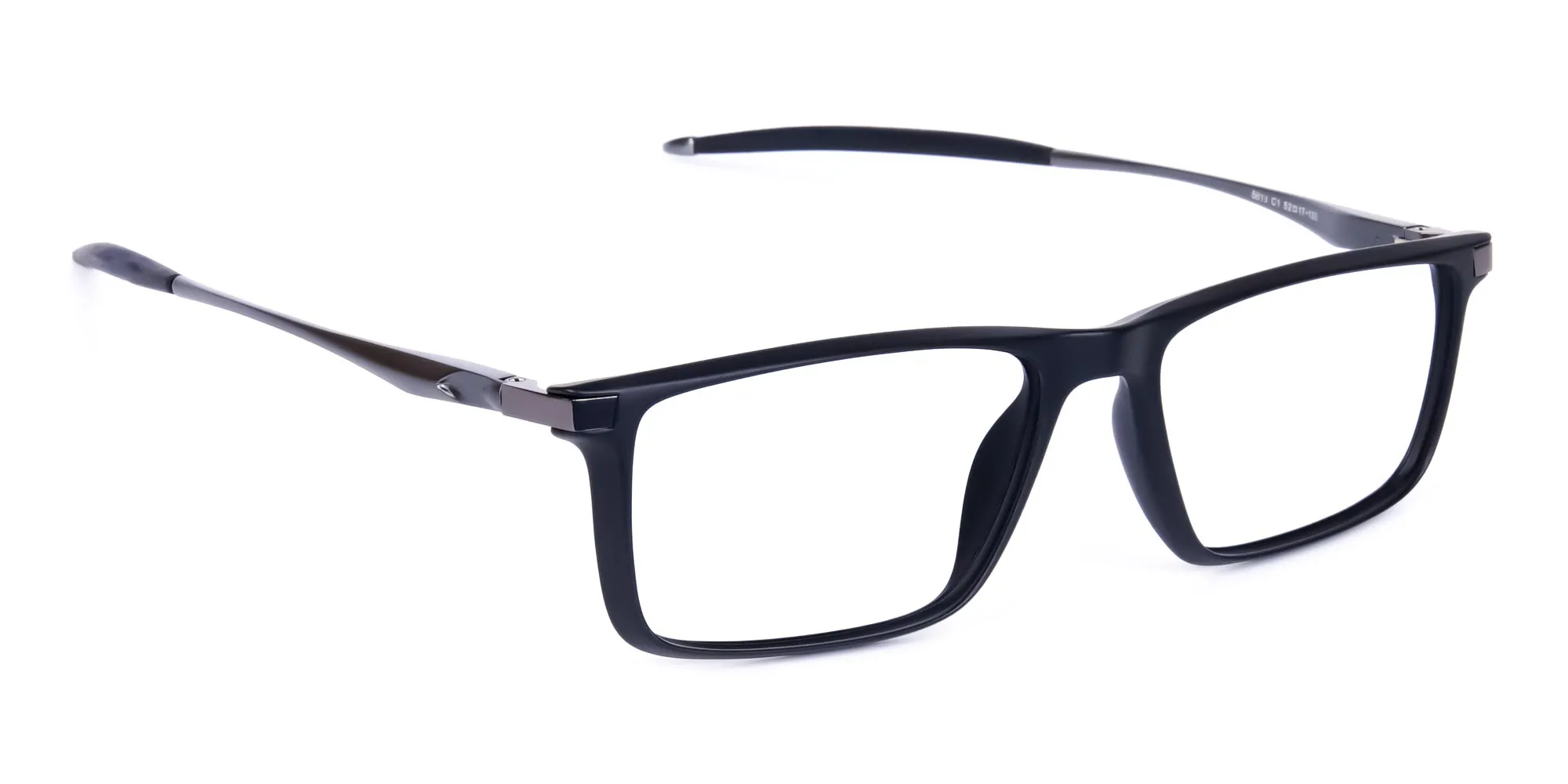 Black full-rimmed prescription sports glasses-2