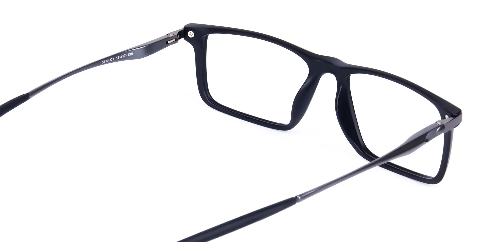 Black full-rimmed prescription sports glasses-2