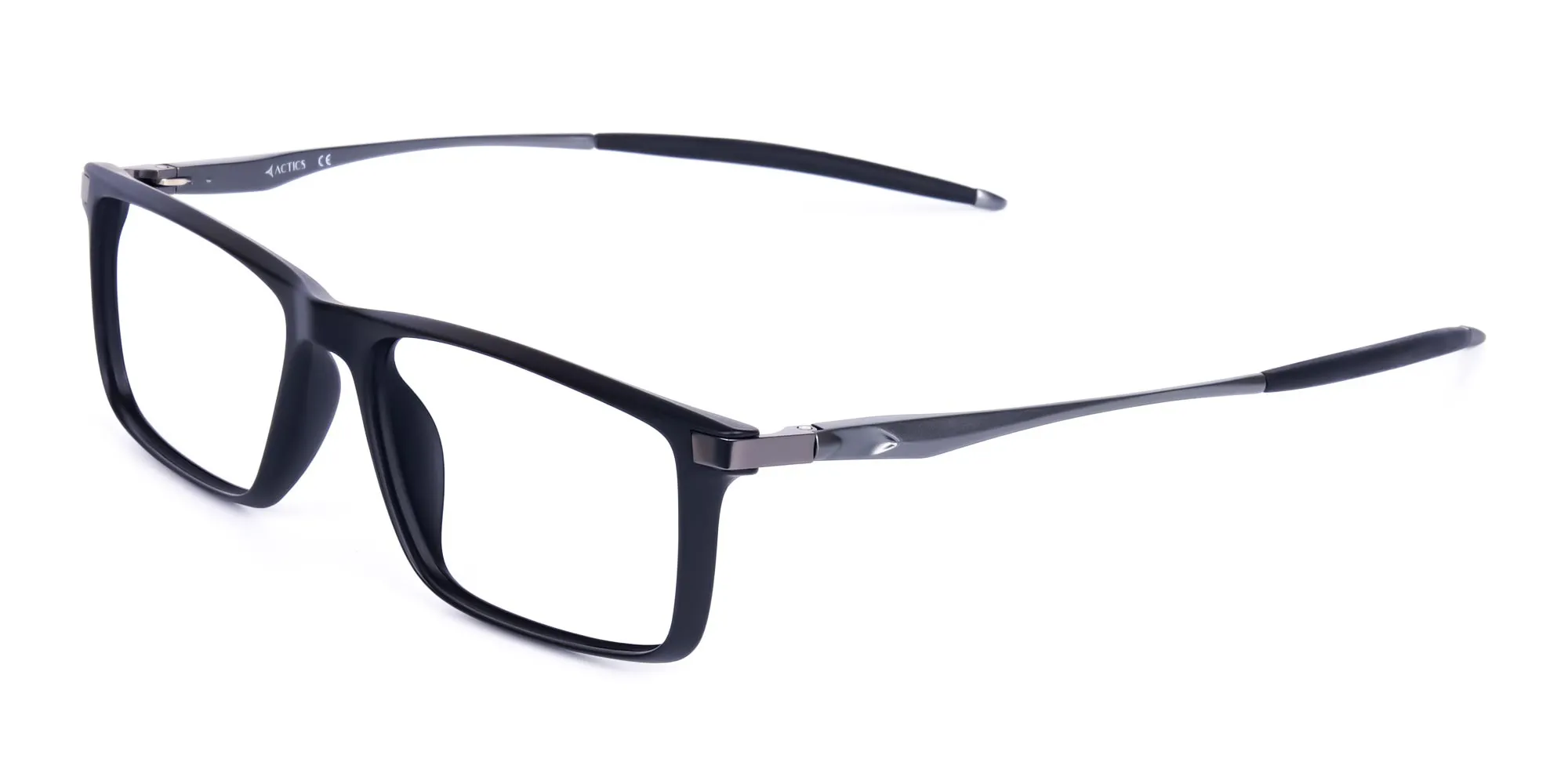 Black full-rimmed prescription sports glasses-2