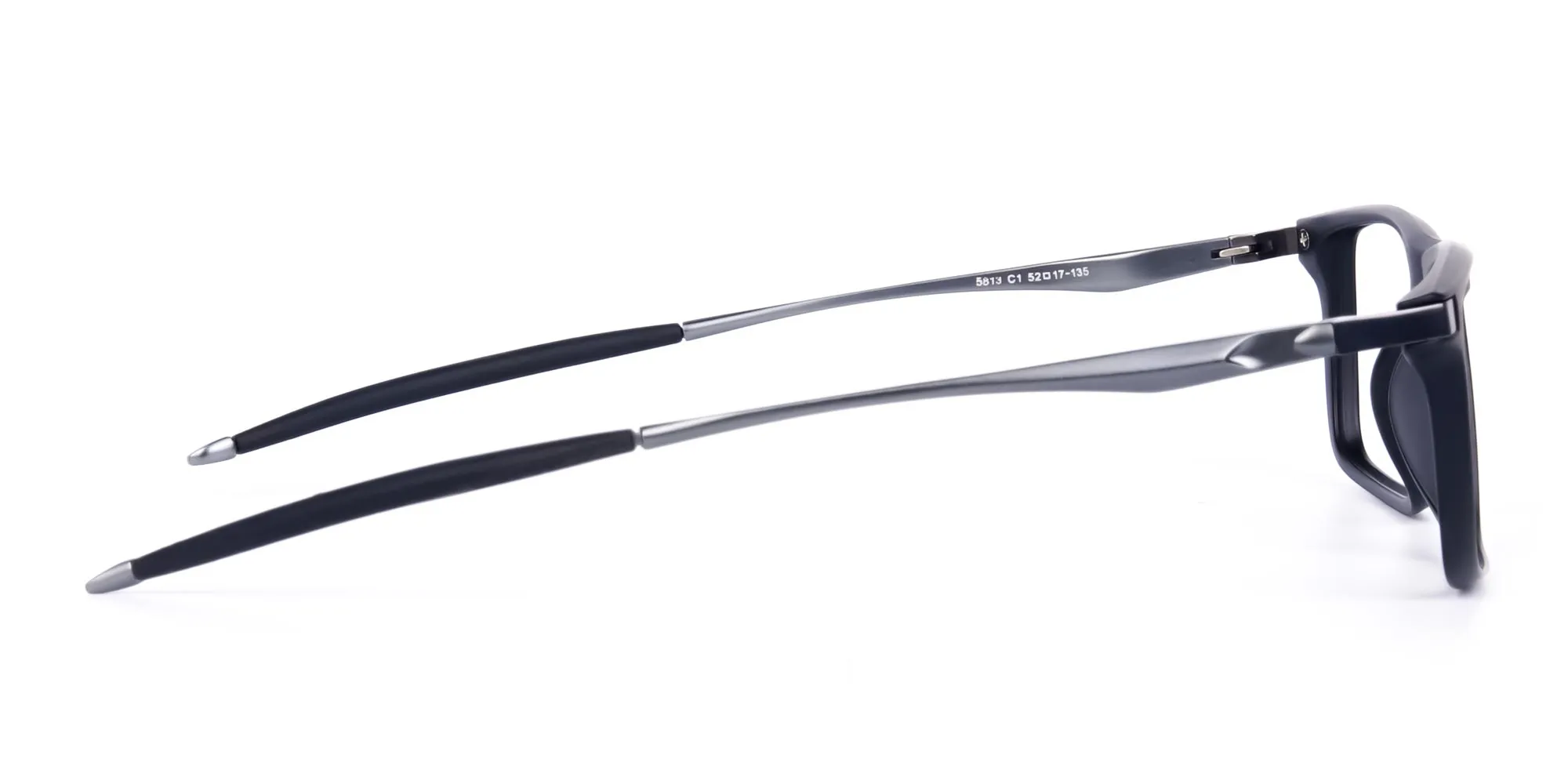 Black full-rimmed prescription sports glasses-2